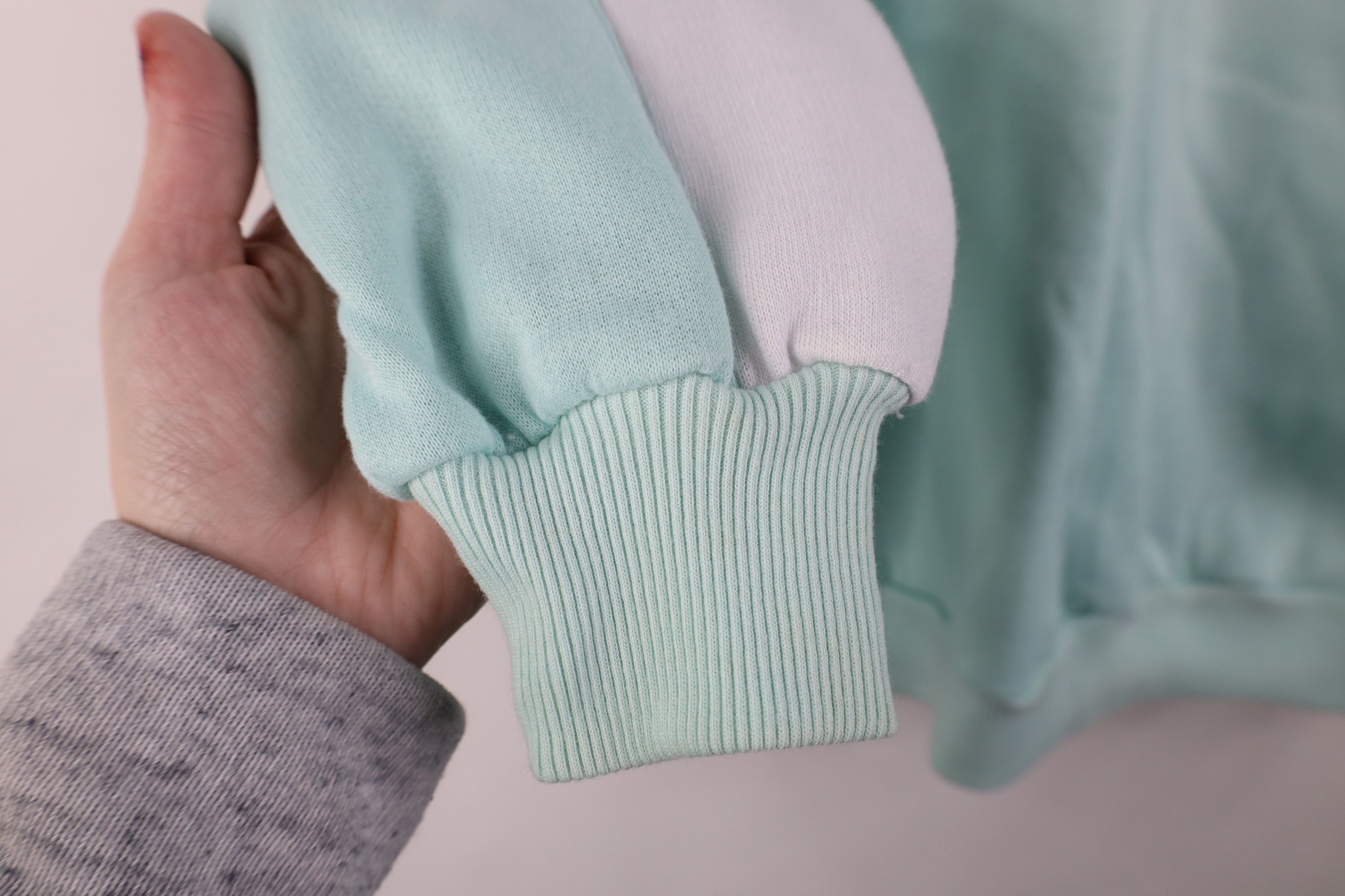 Vintage Vintage 90s Streetwear Flower Layered Sweatshirt Blue Size L / US 10 / IT 46 - 7 Thumbnail