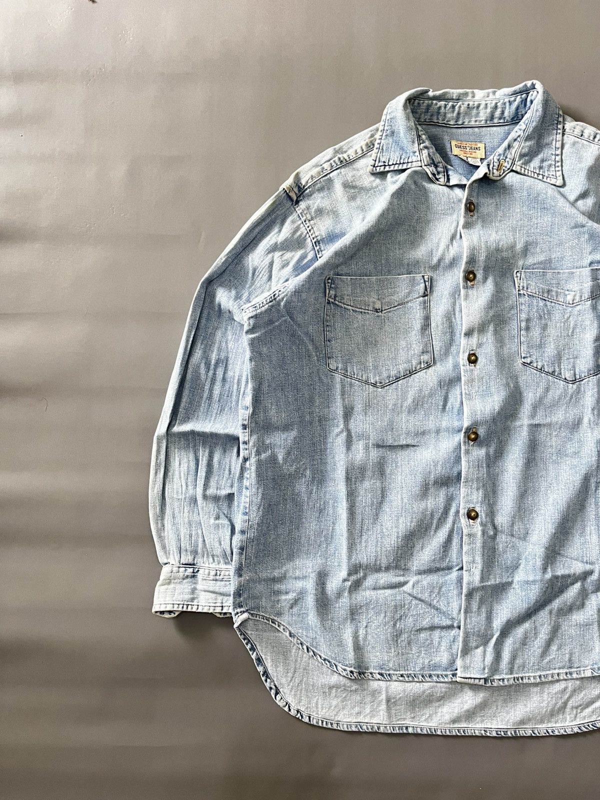 Guess ❌SOLDOUT❌Rare Vintage 80’s Gues USA Longslevee Shirt Size US M / EU 48-50 / 2 - 3 Thumbnail