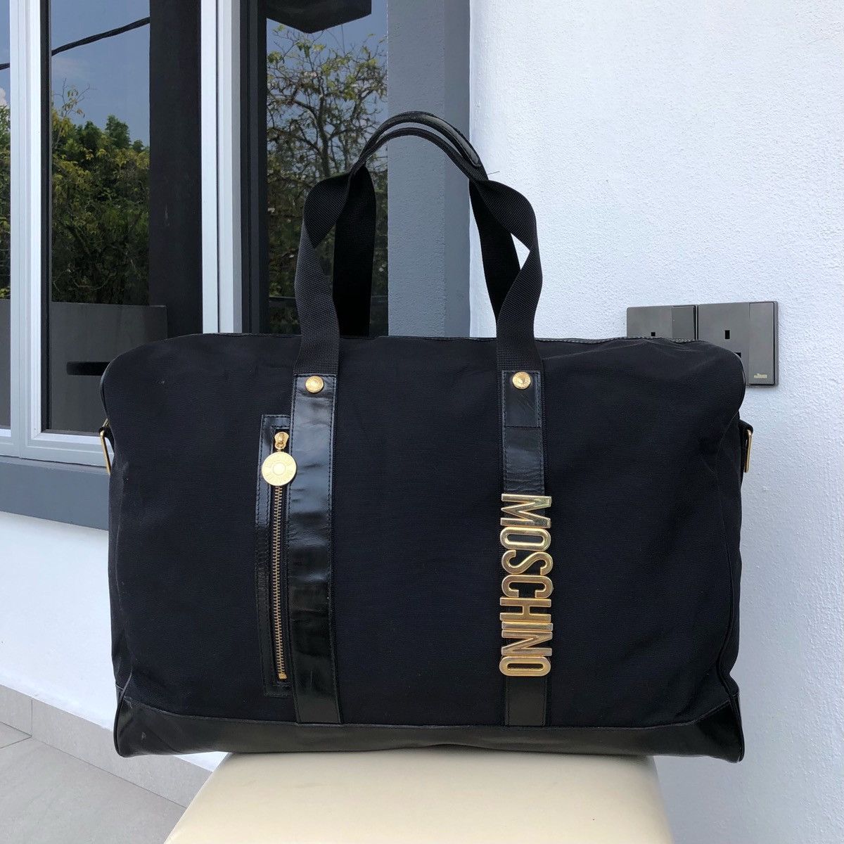 Moschino Authentic MOSCHINO Vintage Black Travel Bag Size ONE SIZE - 1 Thumbnail