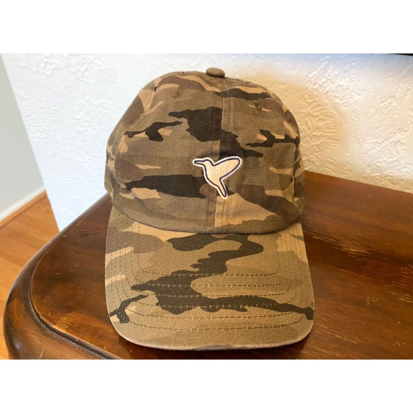 Vintage Birddogs THE DAD HAT “Free The Bird" Strapback Hat Cap Camo Hat, Adjustable, Men, Cotton, Dad Style, Camouflage, Solid, Brand Birddogs Size ONE SIZE - 2 Thumbnail