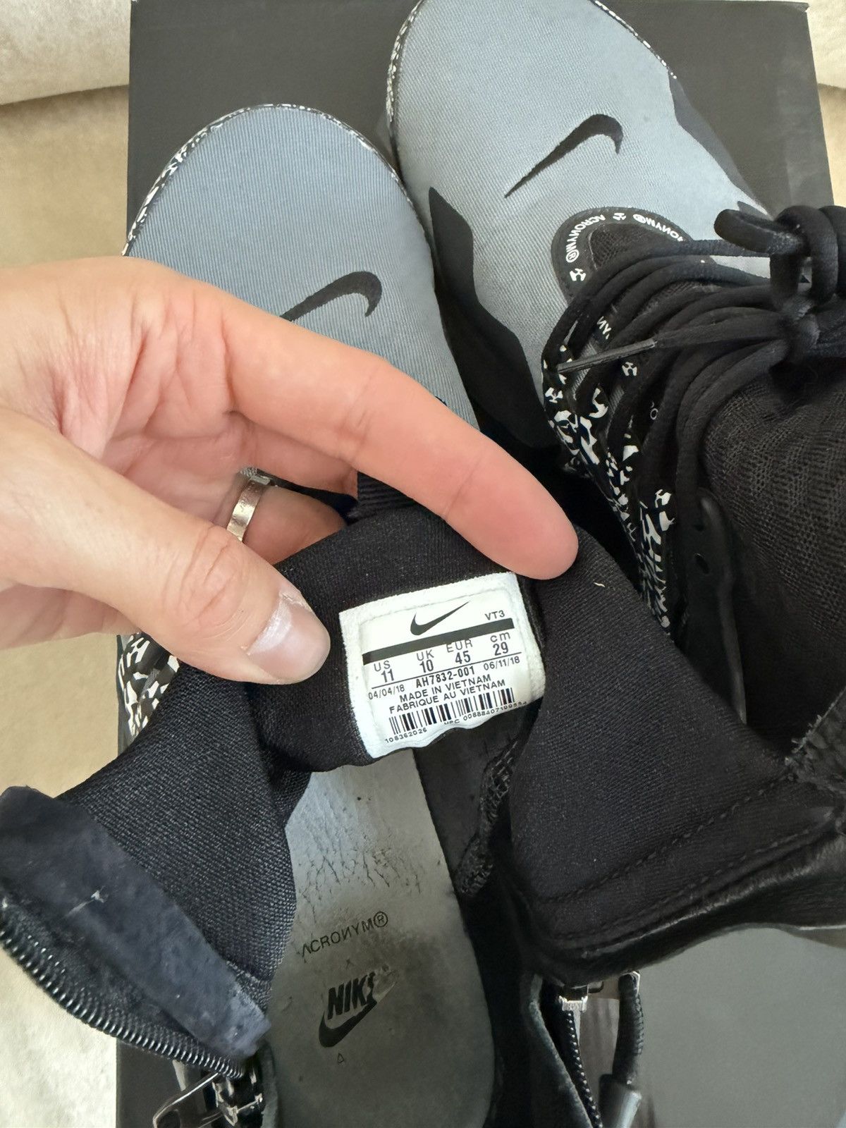 Acronym × Nike Acronym x Nike Prestos in sz 45 Size US 11.5 / EU 44-45 - 5 Thumbnail