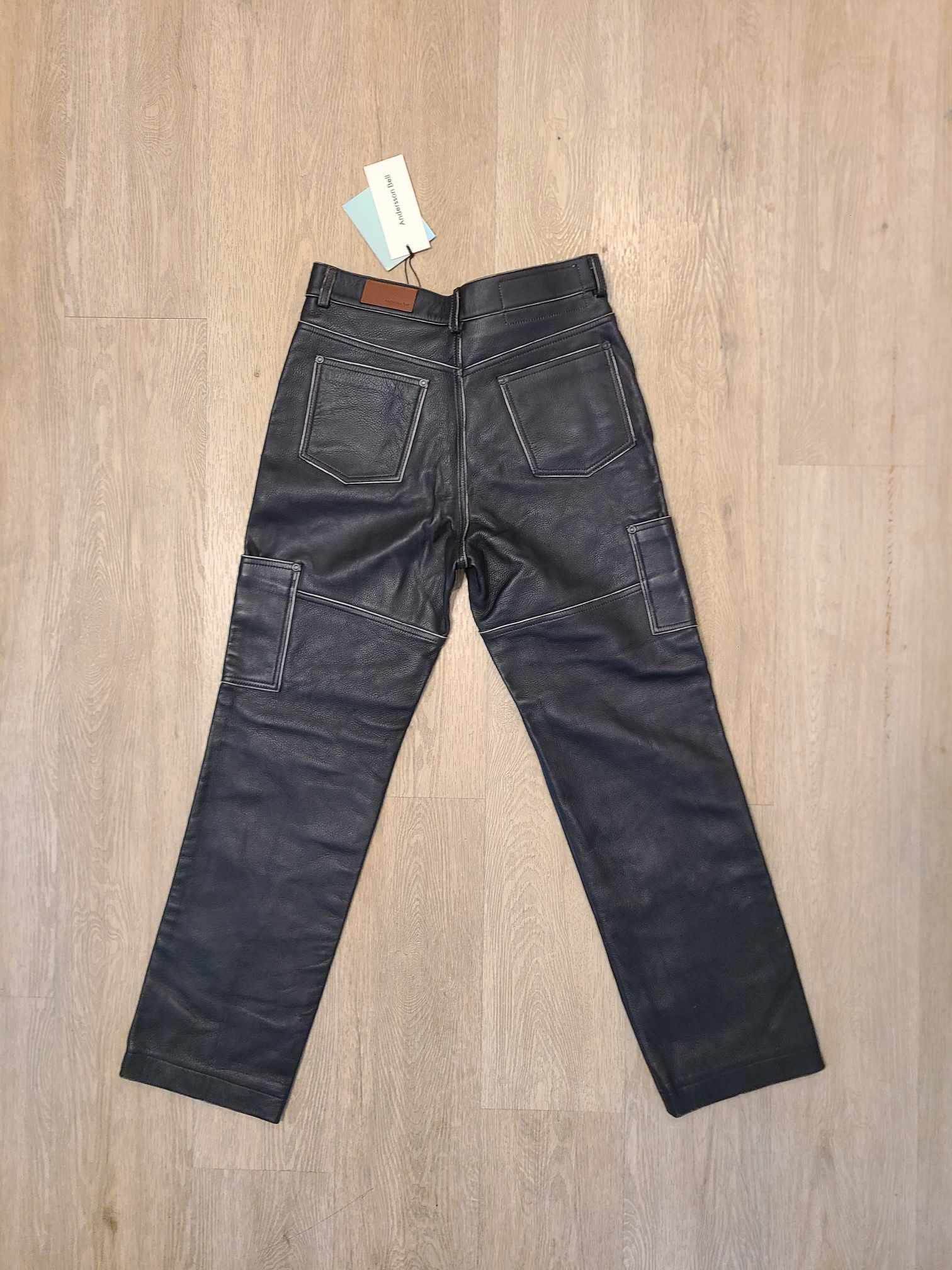 Andersson Bell Andersson Bell SSENSE Exclusive Black Leather Pants Size US 32 / EU 48 - 5 Thumbnail