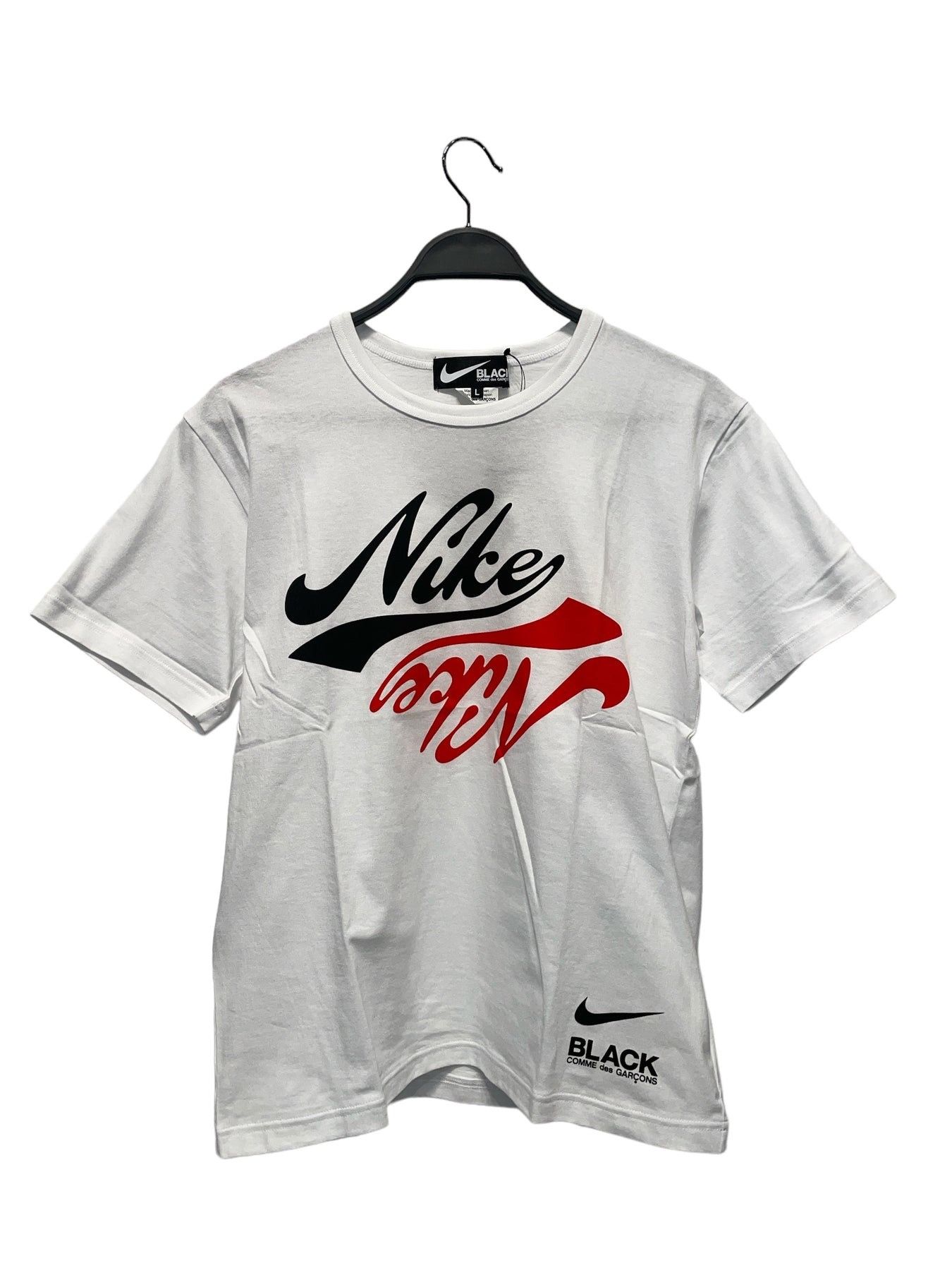 Comme des Garcons Black AD2020 Nike Collab Logo Tee Size US L / EU 52-54 / 3 - 1 Thumbnail
