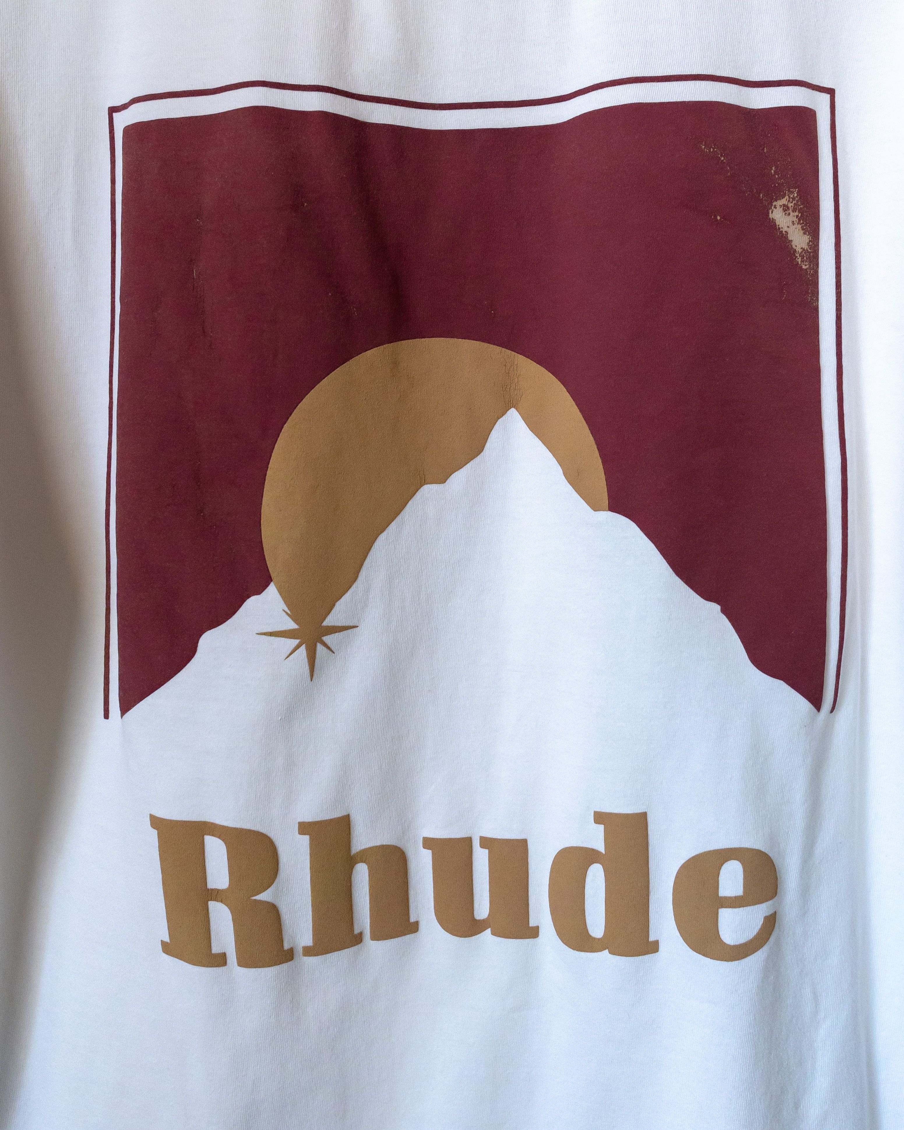 Designer × Rhude Rhude Mountain Logo Graphic T-Shirt - Size M Size US M / EU 48-50 / 2 - 2 Thumbnail
