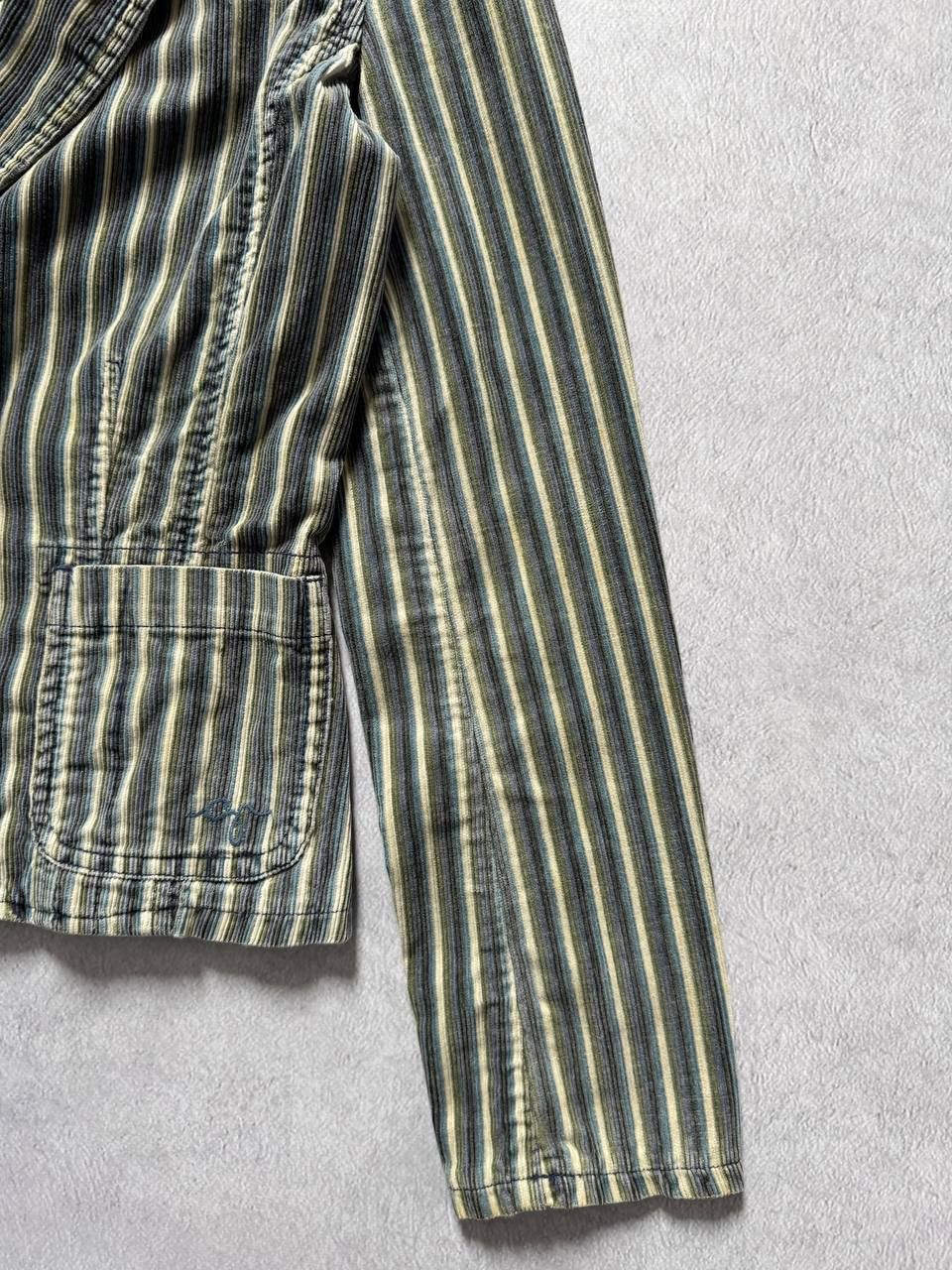 Guess Vintage 2000s Guess Jeans Corduroy Striped Blazer Size XS / US 0-2 / IT 36-38 - 5 Thumbnail