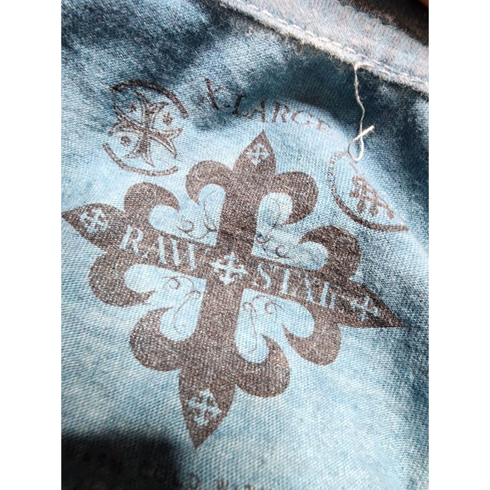 Vintage VINTAGE Raw State MMA T-Shirt, Mens XL, Blue, All Over Print, Lightweight, Classic Designer, Regular Fit Size US XL / EU 56 / 4 - 4 Thumbnail