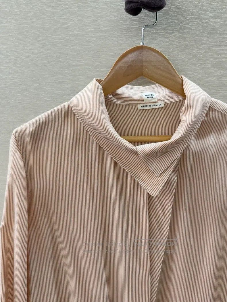 Hermes Hermes Pink Silk Shirt Size XS / US 0-2 / IT 36-38 - 2 Thumbnail