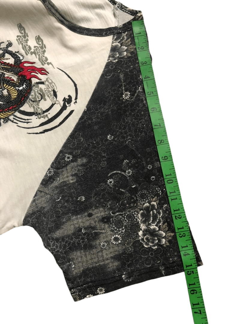 Japanese Brand Sukajan T-shirt Dragon Over Print Shirt Sleeve Tee Size US L / EU 52-54 / 3 - 25 Thumbnail