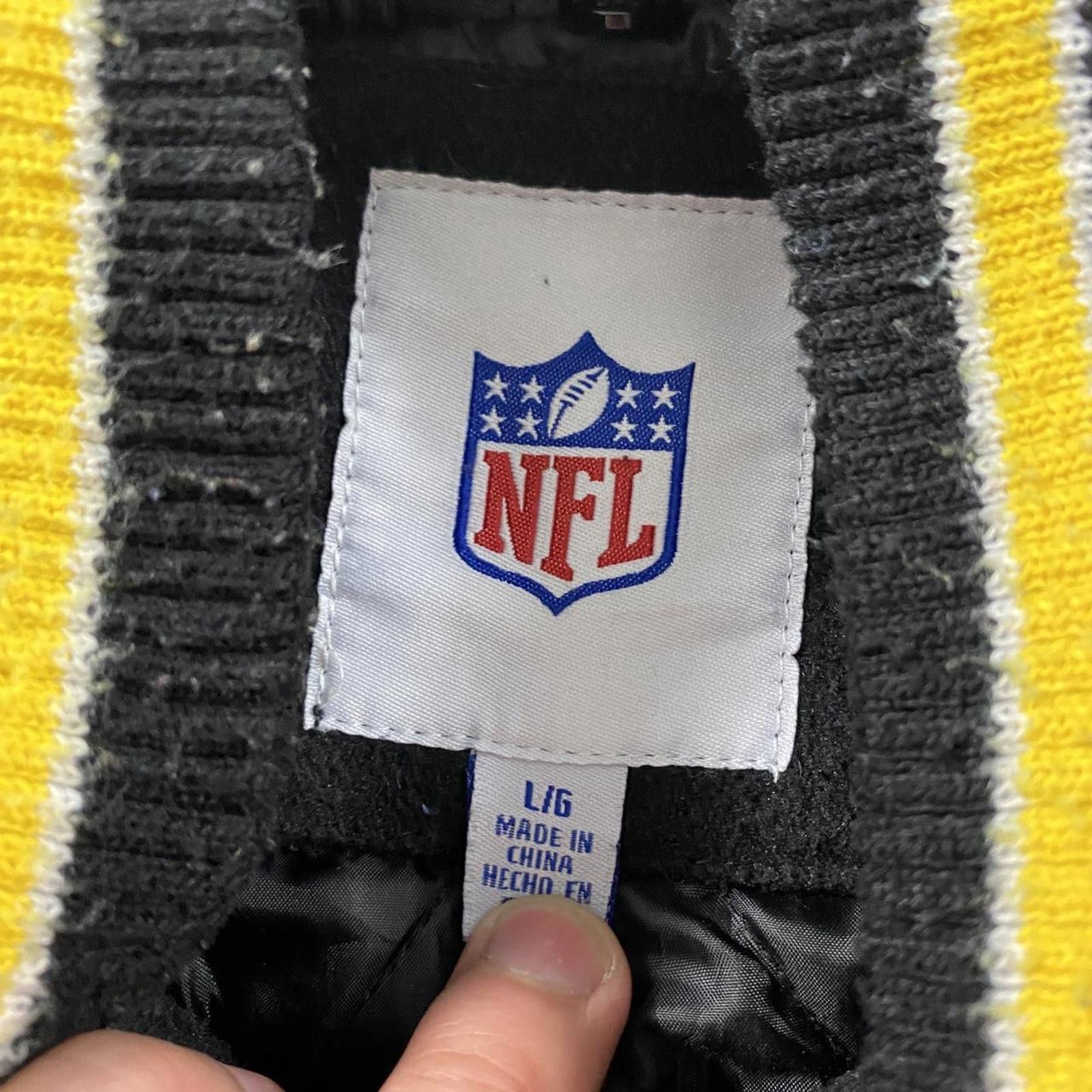 NFL Vintage Pittsburgh Steelers varsity jacket in black Size US L / EU 52-54 / 3 - 3 Thumbnail