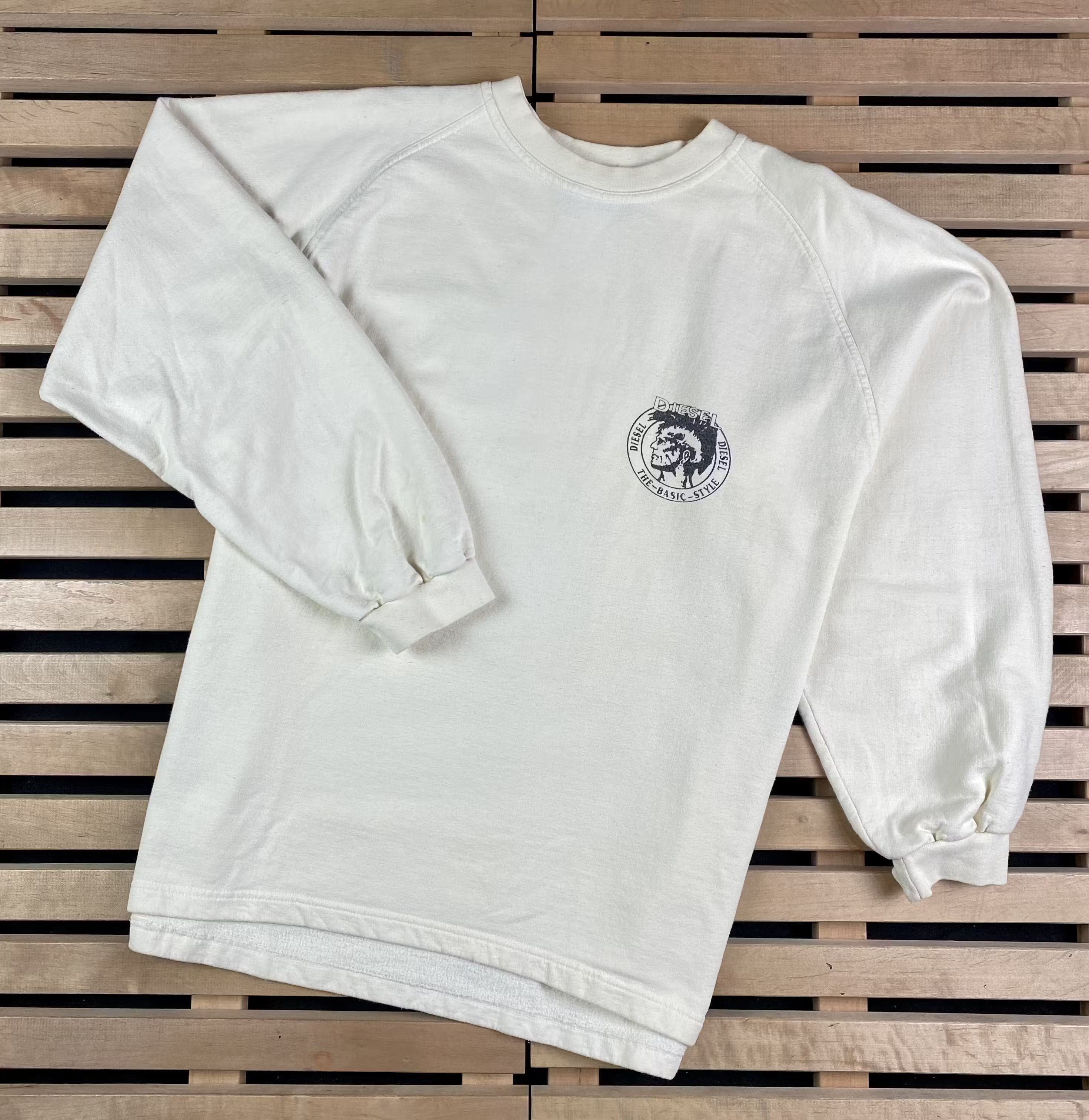 Diesel × Vintage Mens Sweatshirt Diesel Vintage Big Print Size XL Size US XL / EU 56 / 4 - 1 Thumbnail