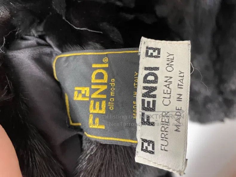 Fendi Fendi Vintage Black Fur Size M / US 6-8 / IT 42-44 - 3 Thumbnail