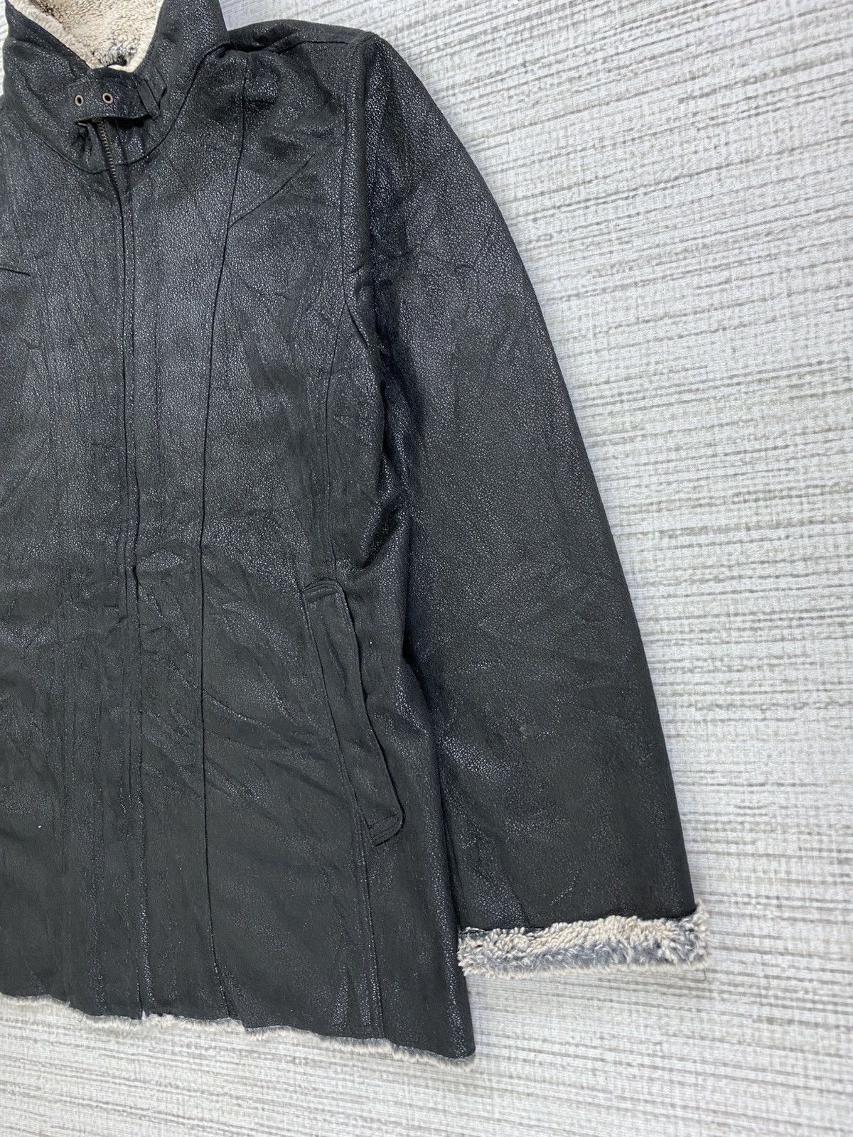 Designer × Vintage Vintage Christian Orani Lined Sherpa Suede Leather Jacket Size US M / EU 48-50 / 2 - 4 Thumbnail