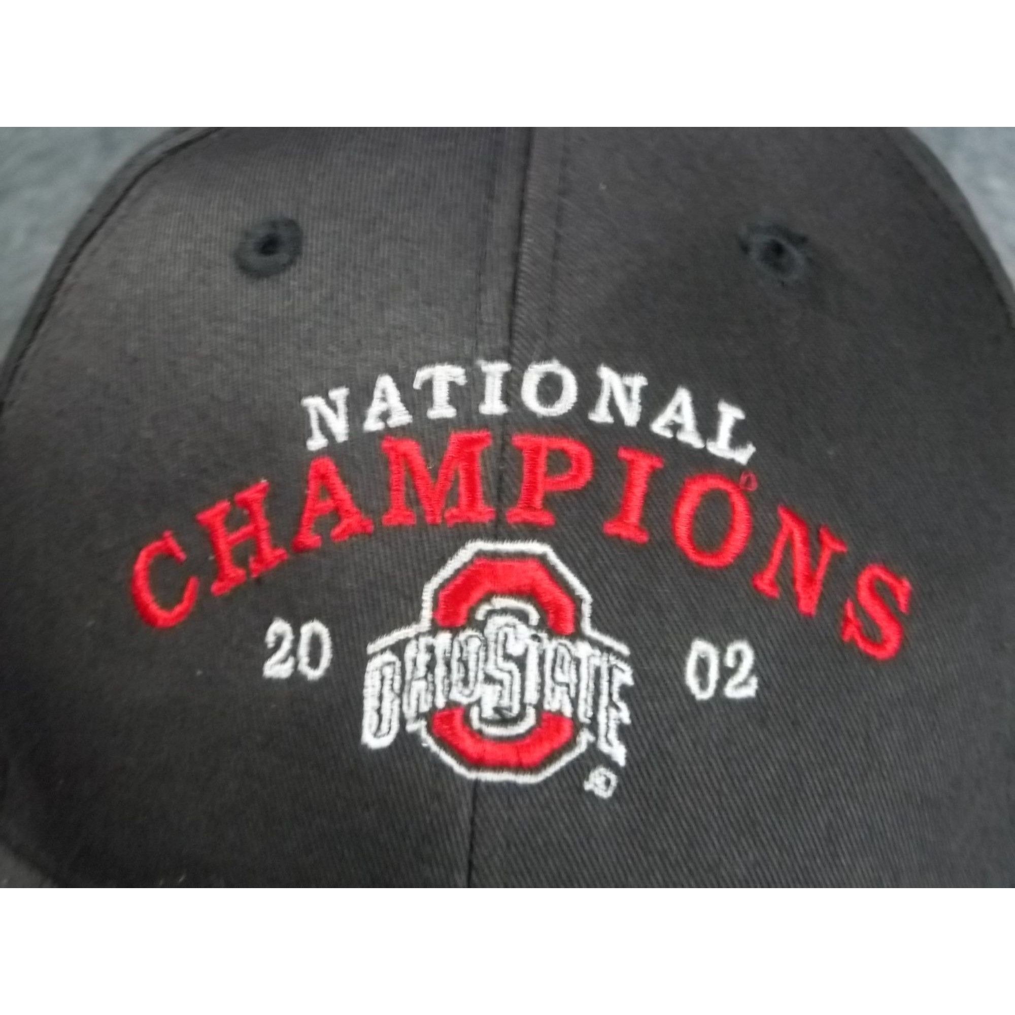 Vintage Vintage Ohio State National Champions 2002 Snapback Hat Gray Size ONE SIZE - 5 Thumbnail