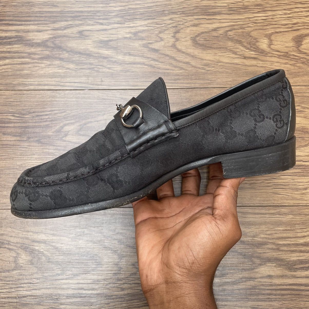 Gucci Gucci Monogram Horsebit Loafer Size US 10.5 / EU 43-44 - 5 Thumbnail