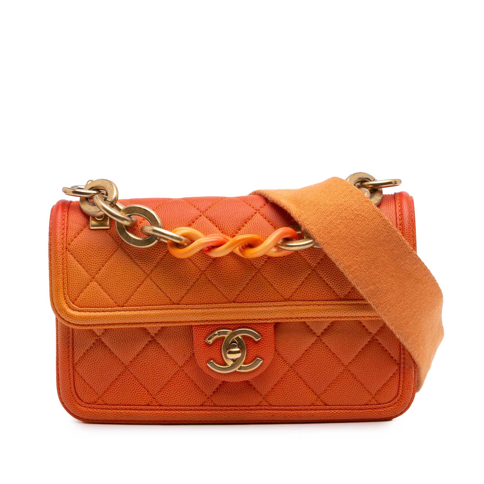 Small Quilted Caviar Sunset On The Sea Flap