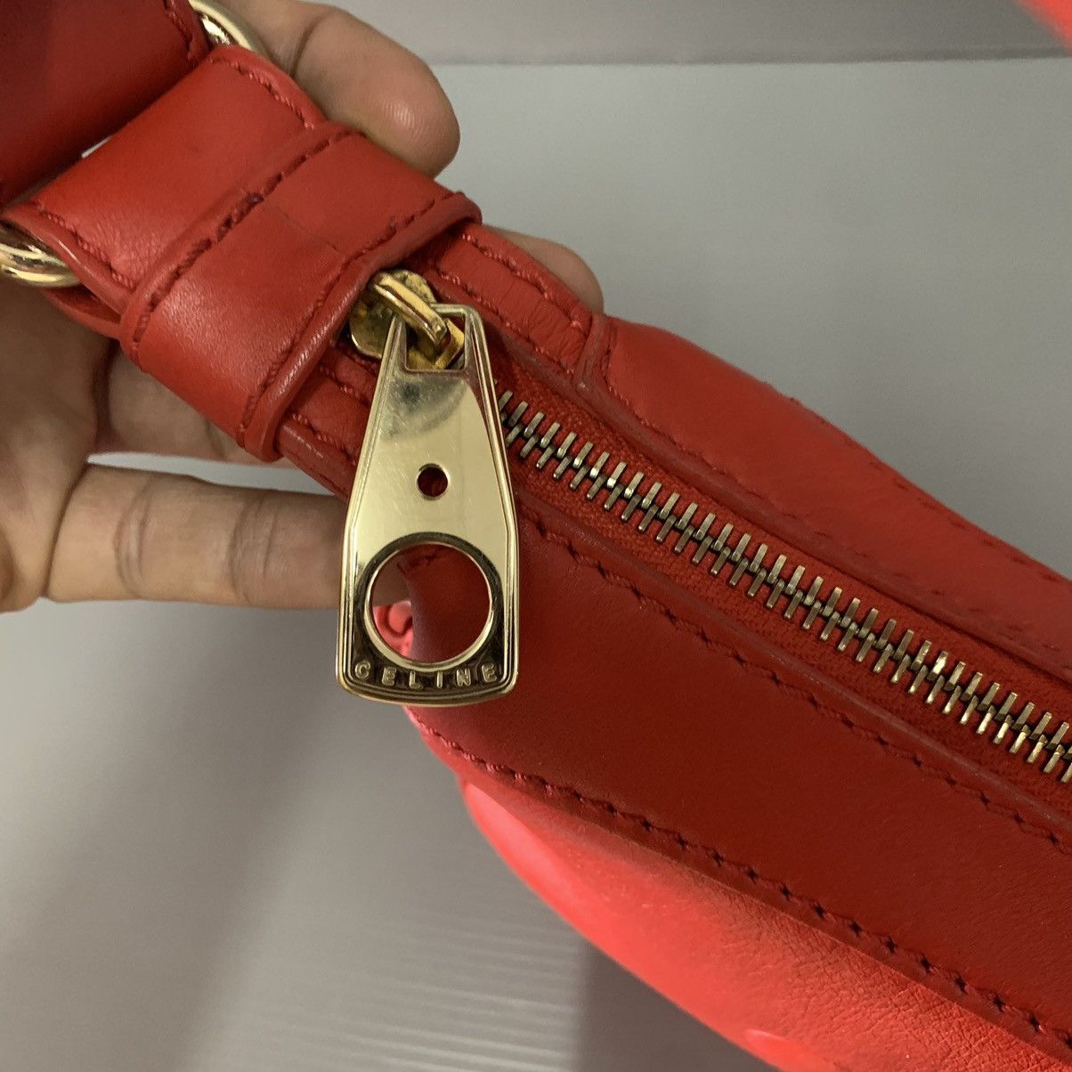Celine Celine Hobo Pochette Red Leather Dinner Pre-Owned Bag Size ONE SIZE - 13 Thumbnail
