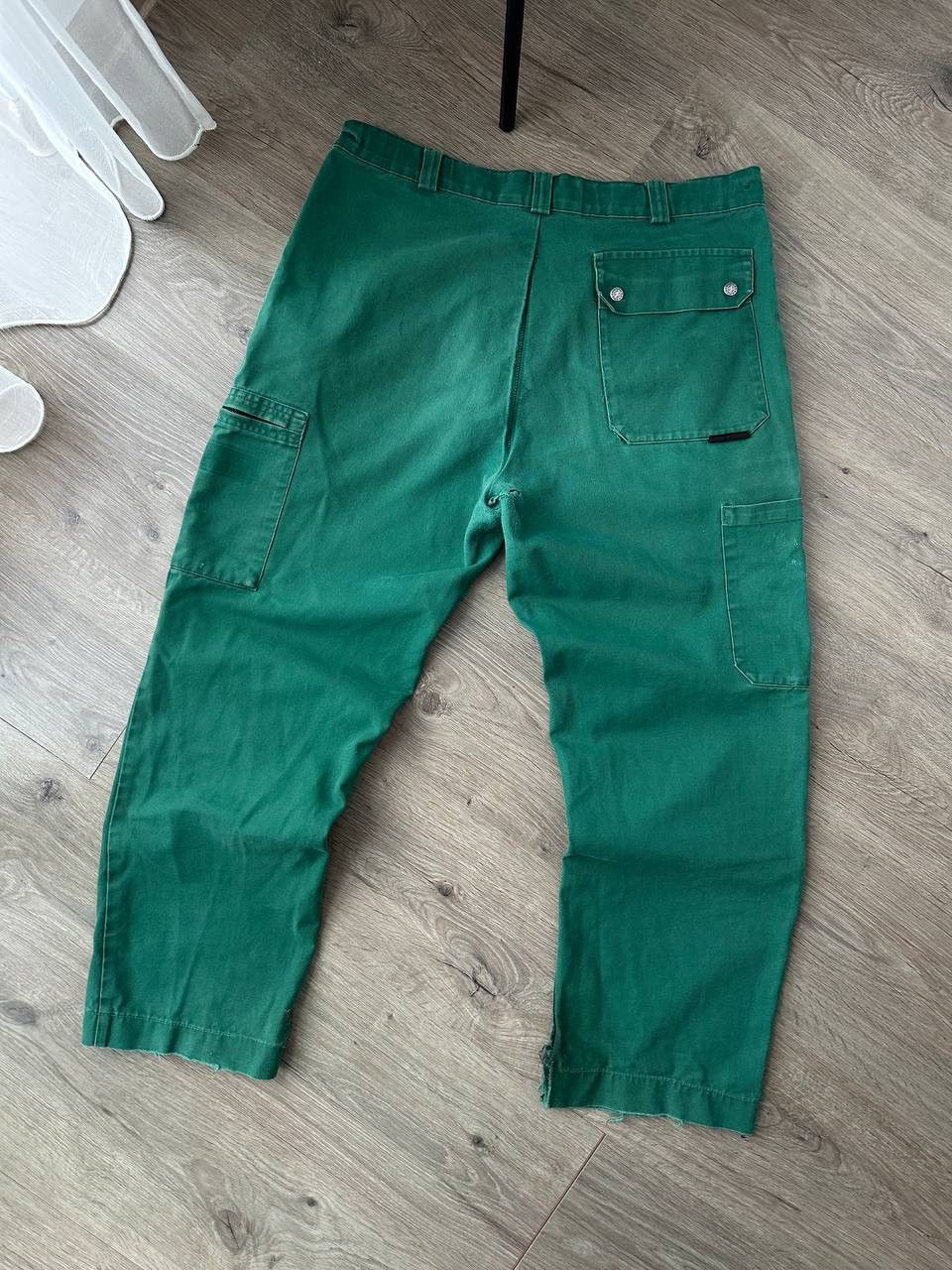 Japanese Brand × Vintage Vintage Japanese Workwear Green Faded Distressed Pants Size US 32 / EU 48 - 14 Thumbnail