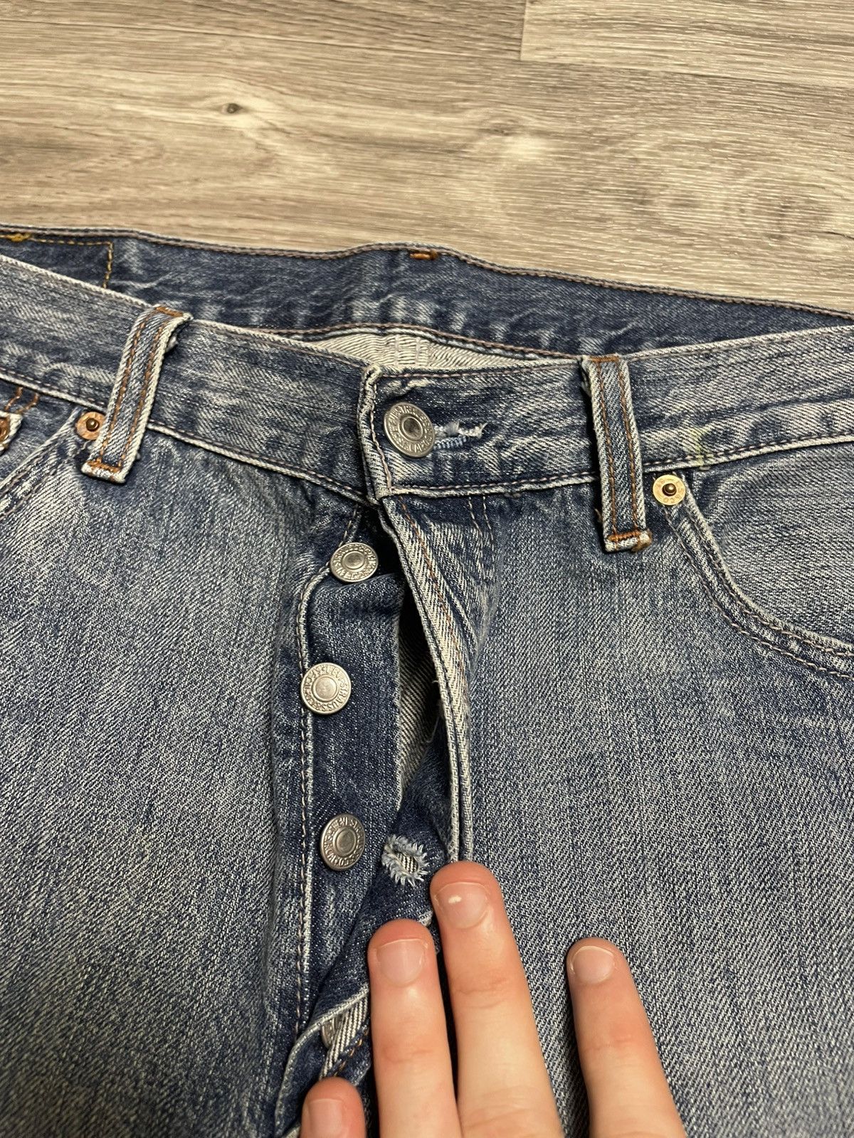 Levi's Vintage Clothing Vintage Levis 501 Blue Denim Jeans Selvedge 34/34 Size US 34 / EU 50 - 9 Thumbnail