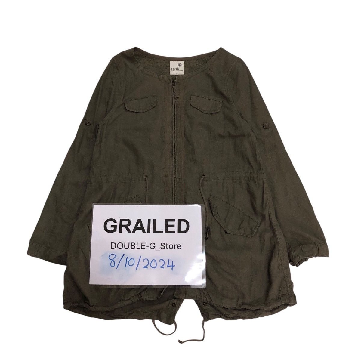 Japanese Brand Army Parka Jacket Design Earth Music & Ecology Issey Miyake Size US S / EU 44-46 / 1 - 1 Thumbnail