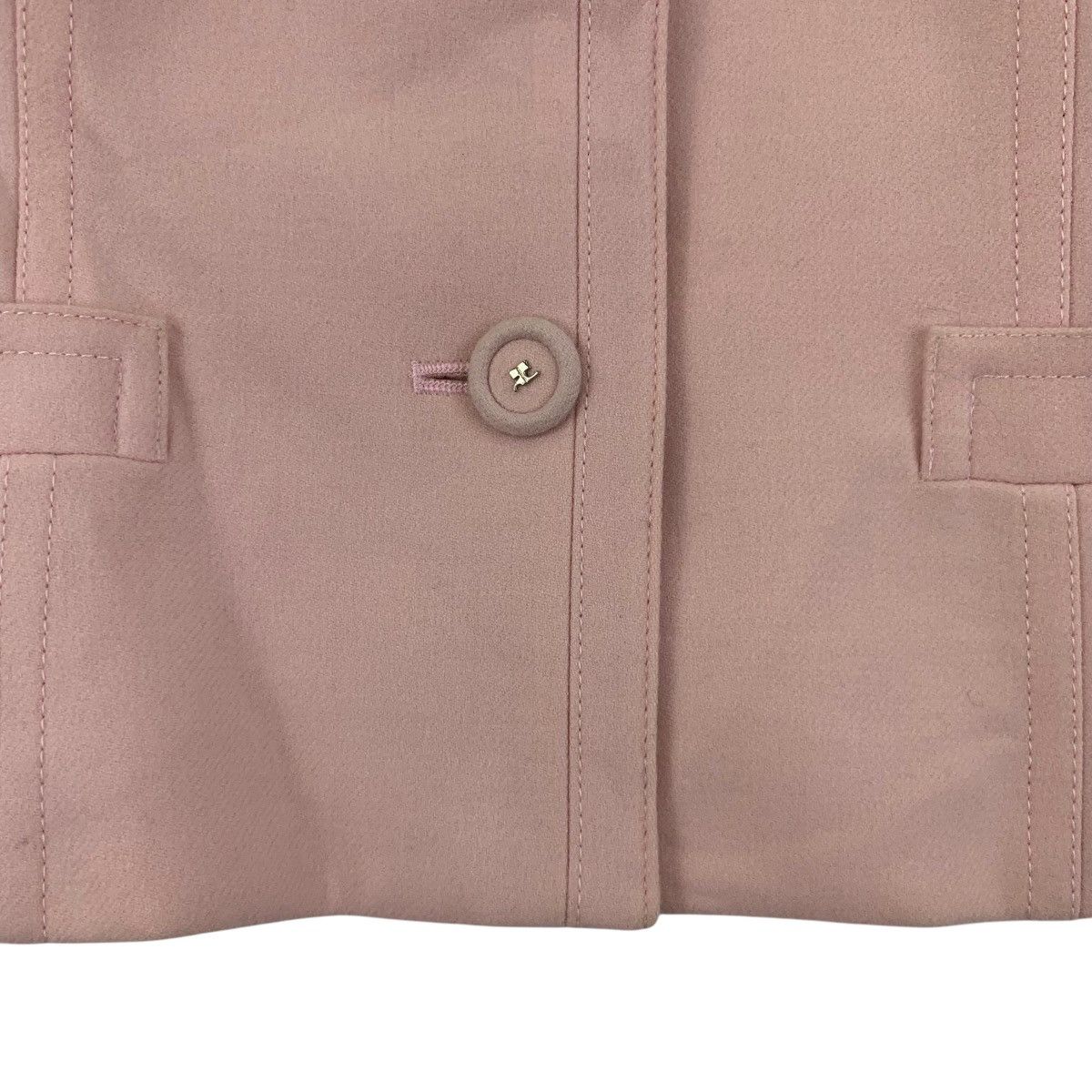 Courreges Vintage COURREGES France Designer Brand Pink Blazer Jacket Size XS / US 0-2 / IT 36-38 - 4 Thumbnail