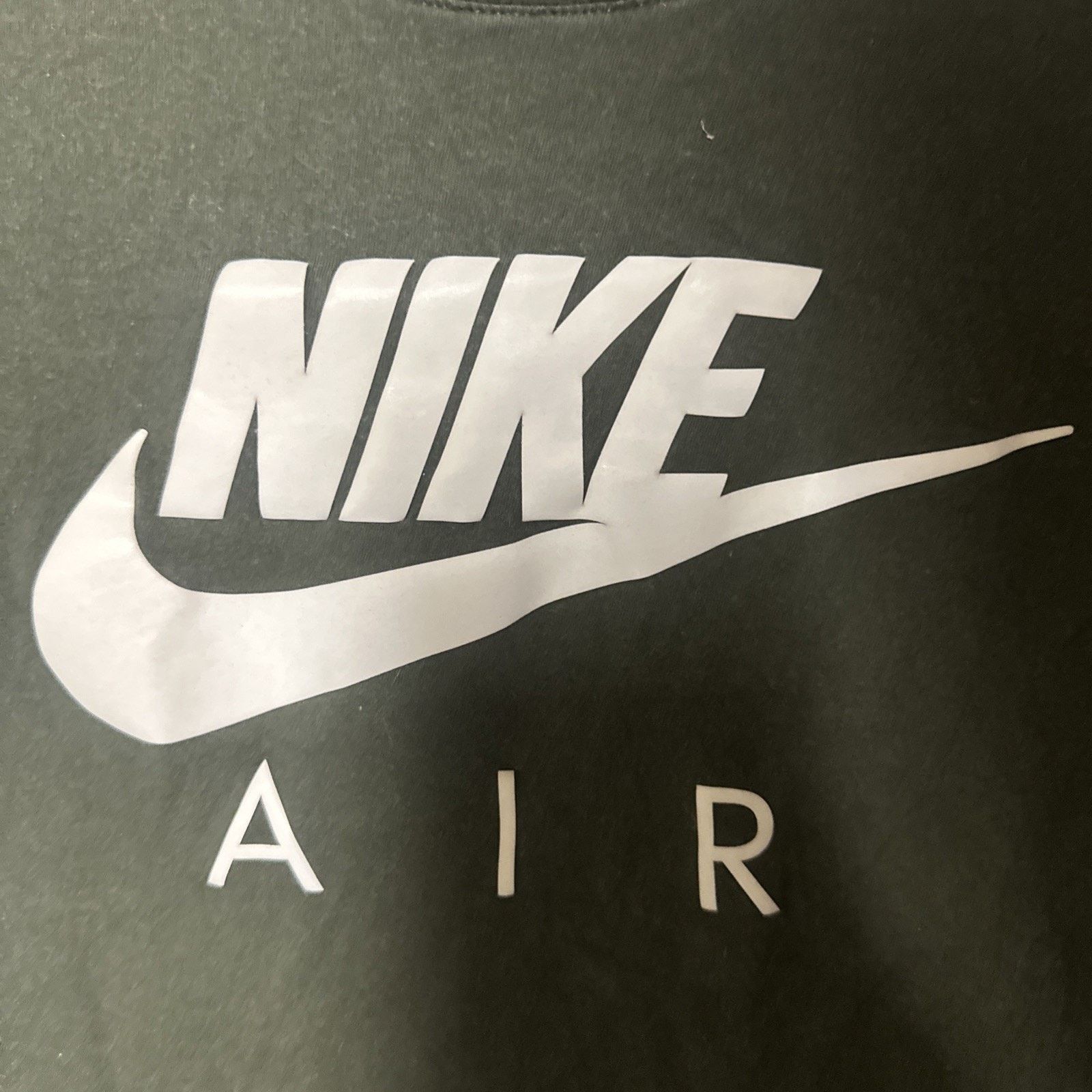 Nike Nike Air Tee M dark green/ White Logo Graphic T-Shirt Size US M / EU 48-50 / 2 - 2 Thumbnail