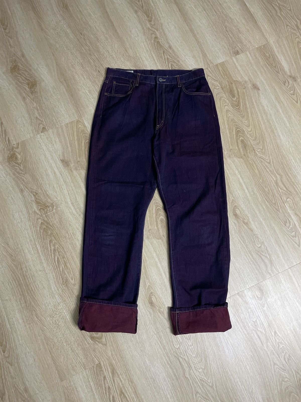 Vintage Vintage BLUE WAY INDIGO DYE Size US 34 / EU 50 - 1 Thumbnail