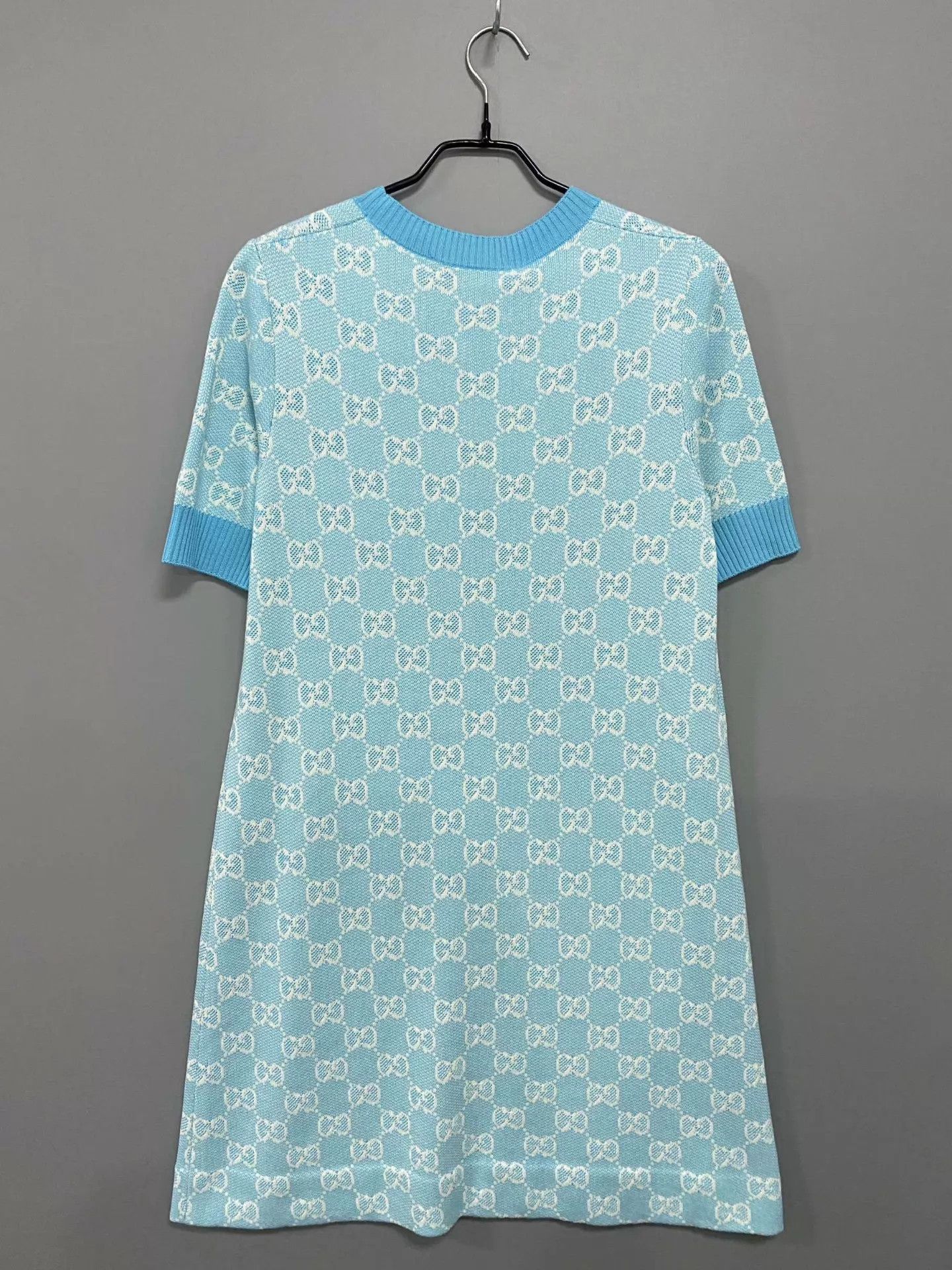 Gucci GUCCI Blue All-Over Jacquard Dress Women's M Size M / US 6-8 / IT 42-44 - 3 Thumbnail