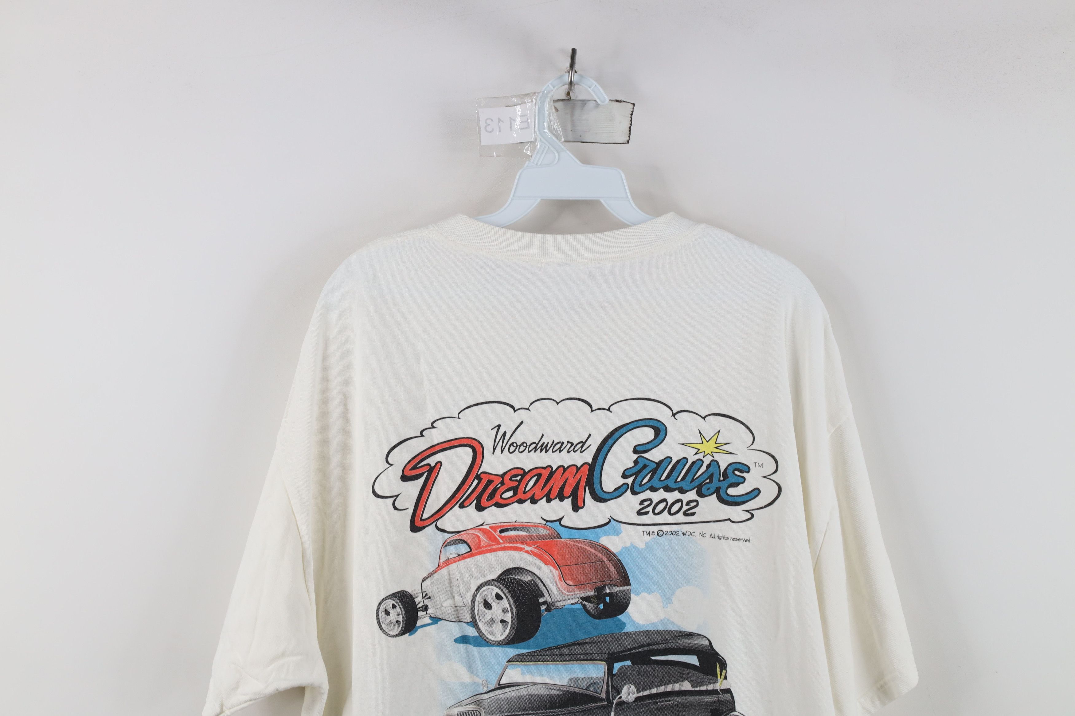 Vintage Vintage Y2K 2002 Detroit Woodward Dream Cruise T-Shirt White Size US XL / EU 56 / 4 - 12 Thumbnail