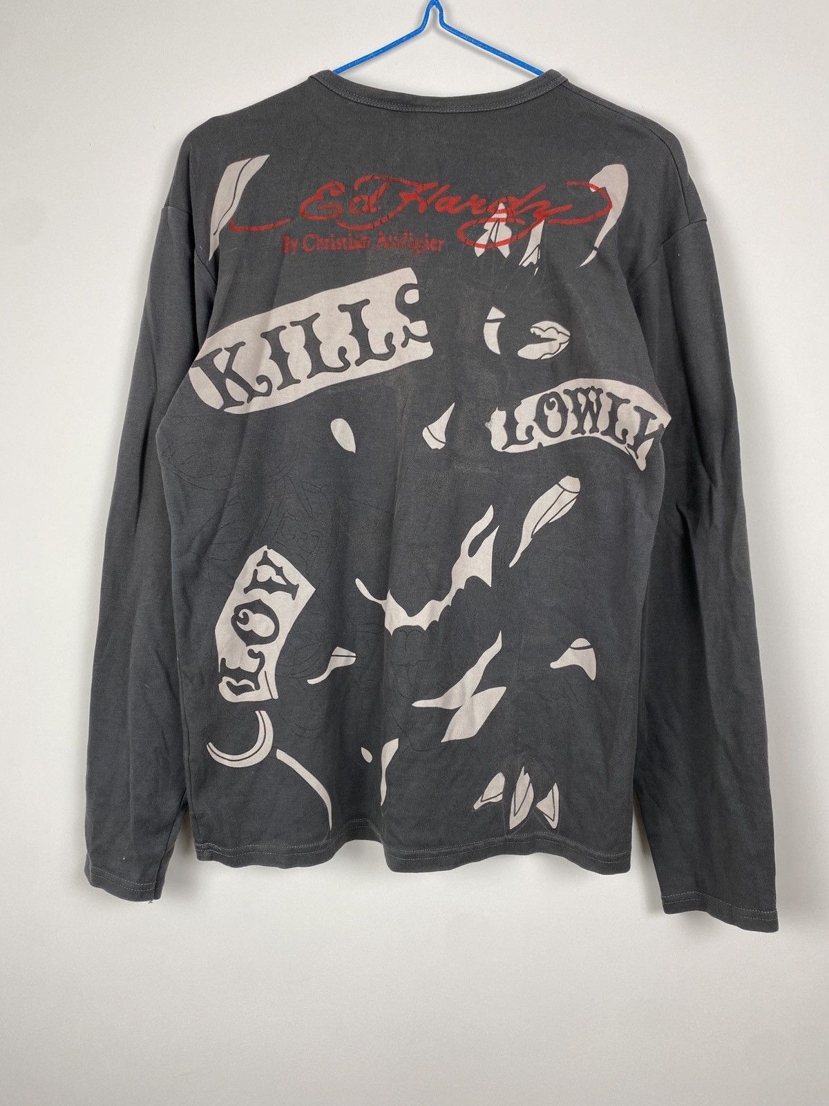 Ed Hardy VINTAGE Y2K ED HARDY AMAZING CROPPED LONG SLEEVE Size XL / US 12-14 / IT 48-50 - 4 Thumbnail
