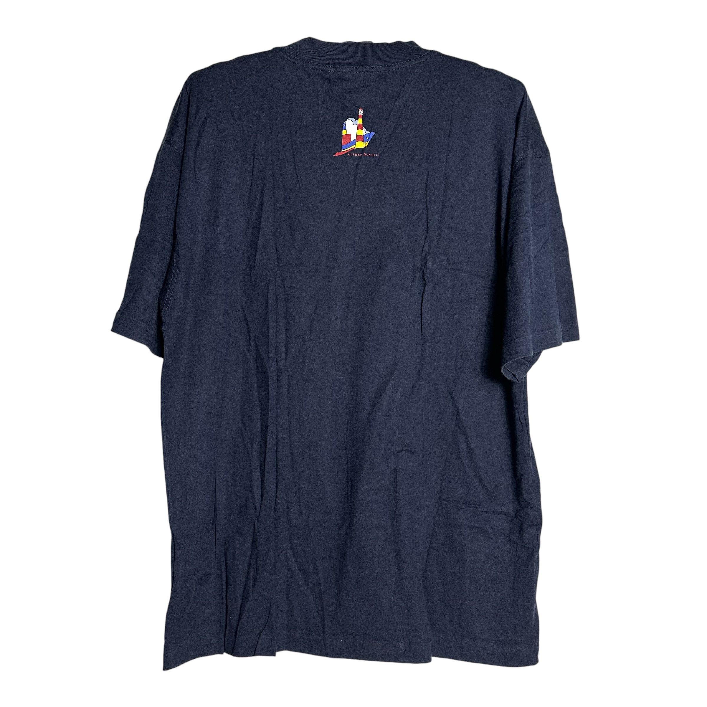 Alfred Dunhill 🔥RARE🔥Vtg Alfred Dunhill Spell Out T-shirt Single Stich Size US S / EU 44-46 / 1 - 3 Thumbnail