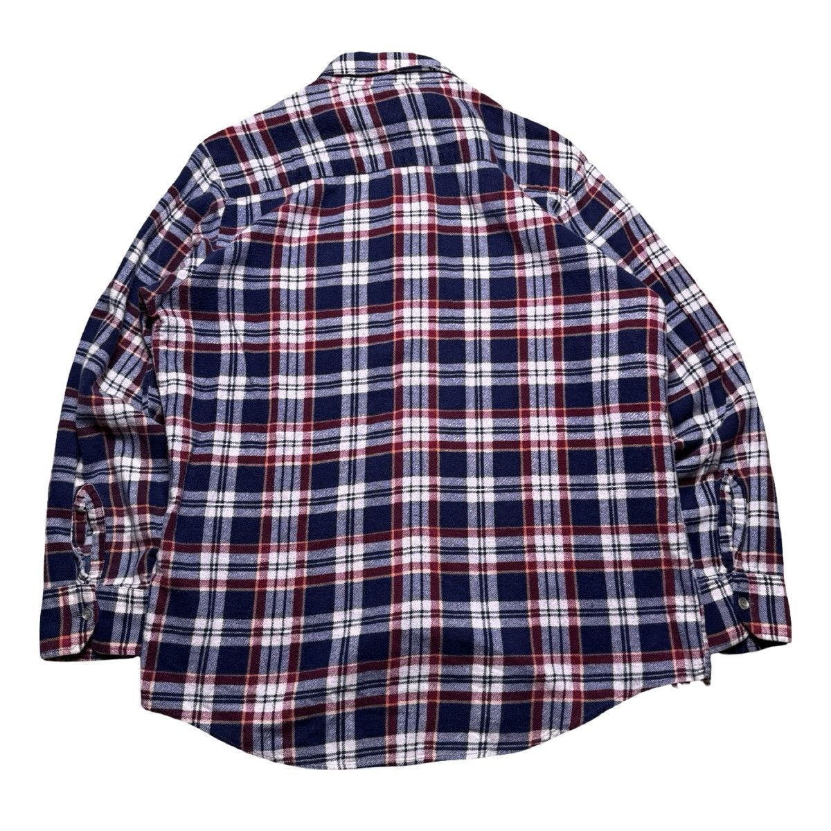 Sears Vintage Sears Button Flannel Shirt Plaid Missing Button Size US M / EU 48-50 / 2 - 7 Thumbnail