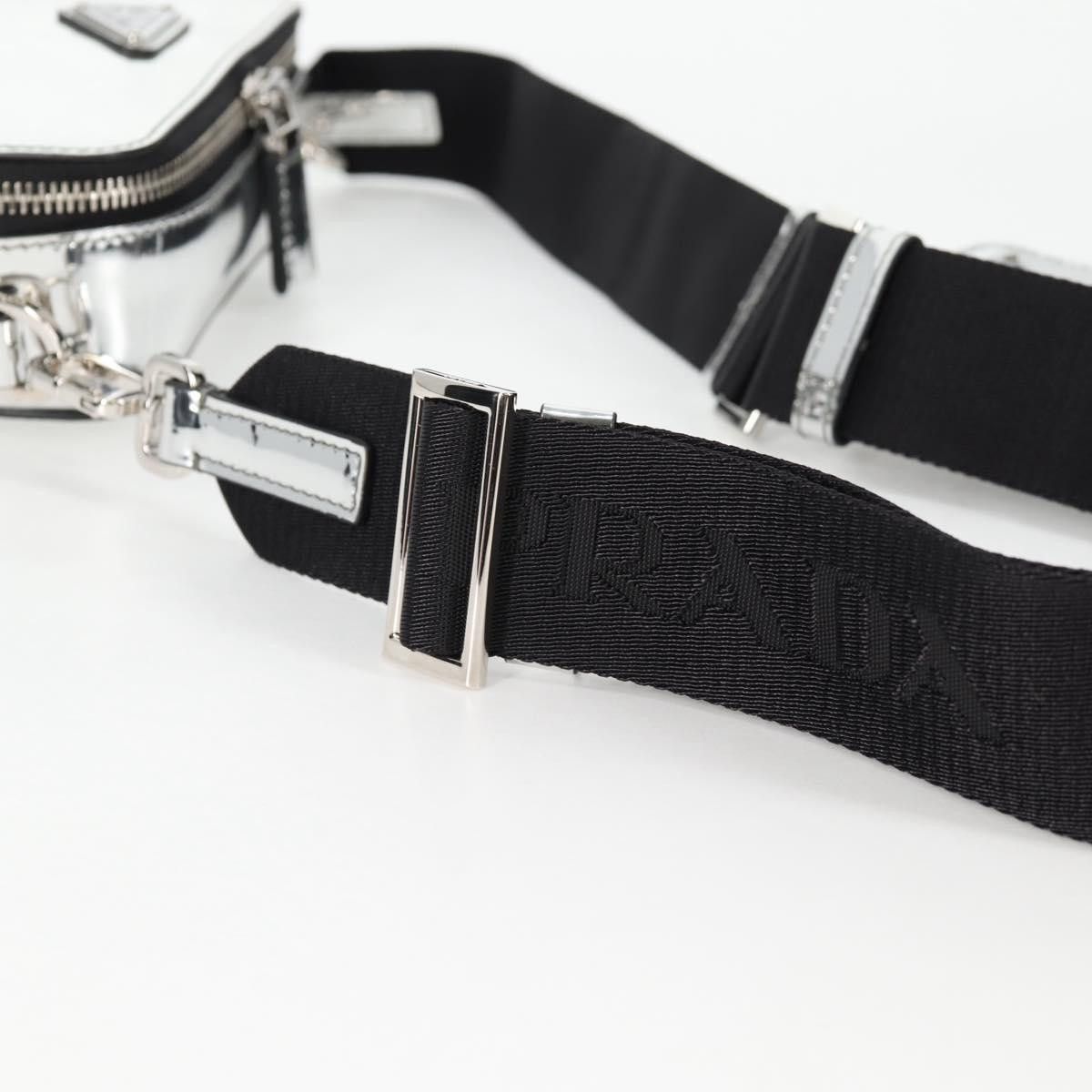 Prada PRADA Shoulder Bag Leather Silver 2vh070 2vh070 Size ONE SIZE - 8 Thumbnail