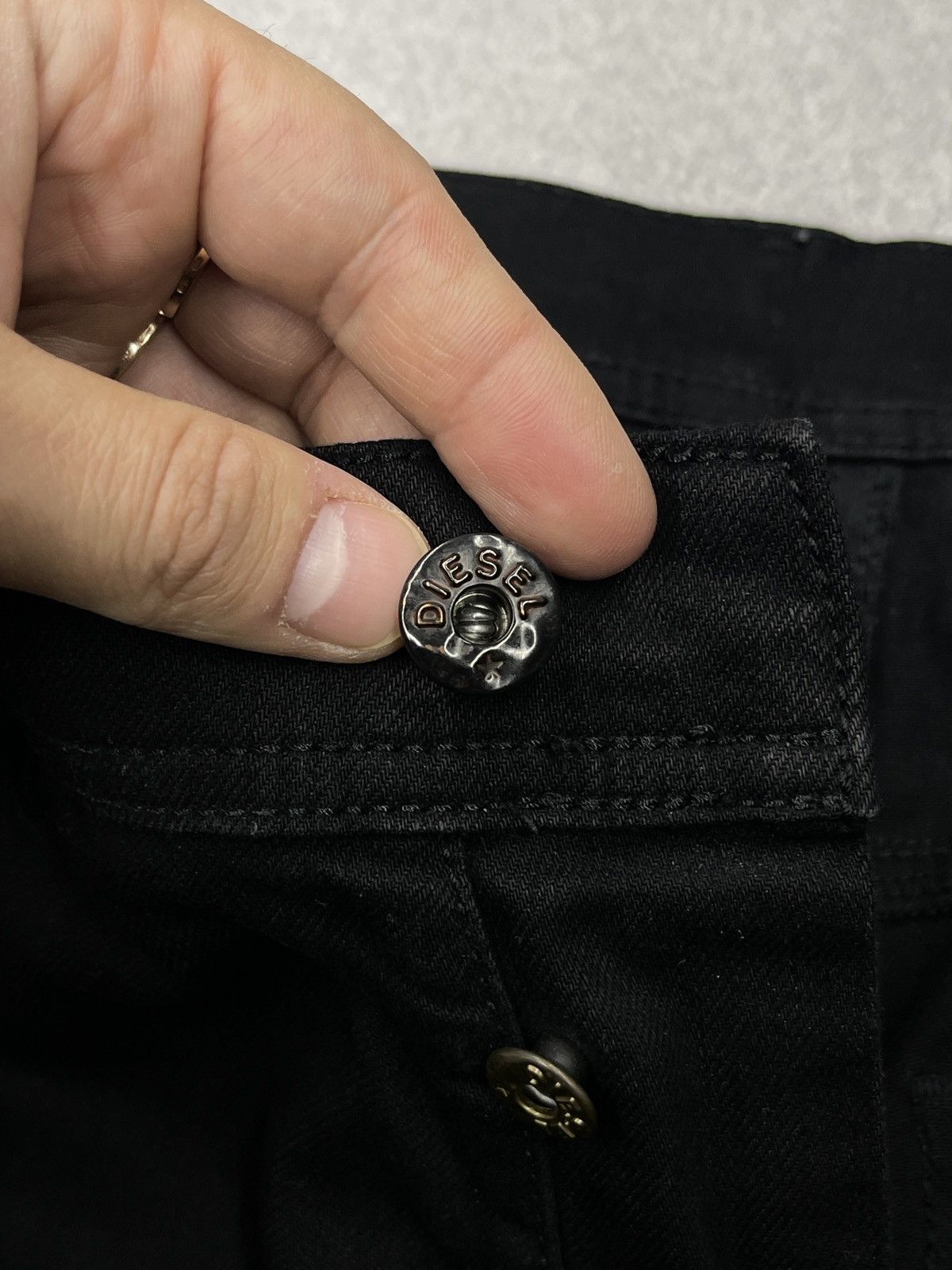 Diesel Mens Diesel Tepphar Denim Jeans Black Made in Italy Y2K Size US 32 / EU 48 - 11 Thumbnail