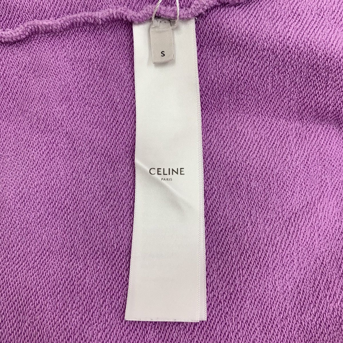 Celine Celine purple logo letter print cotton hoodie Size S / US 4 / IT 40 - 8 Thumbnail