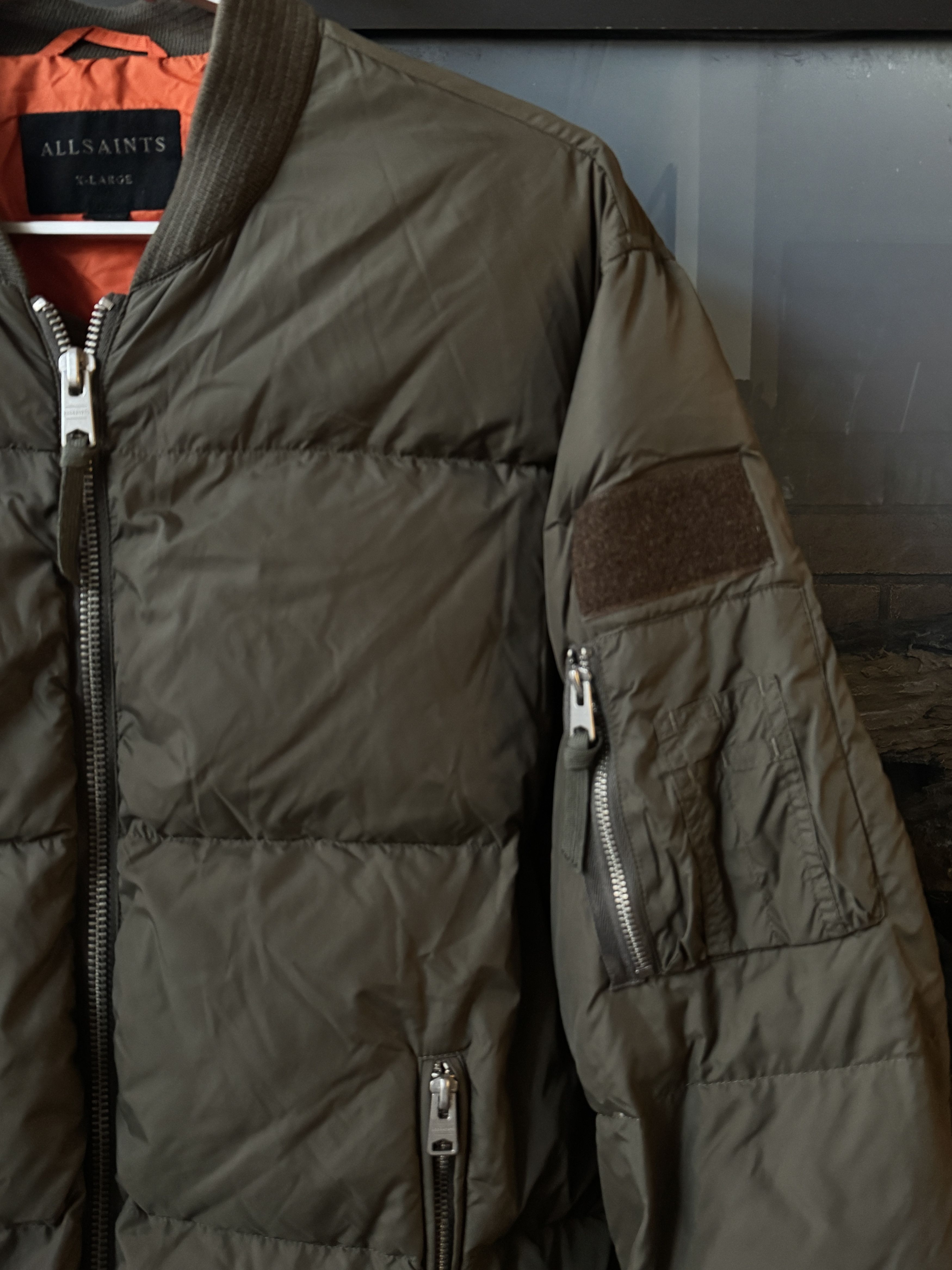 Allsaints Brand New Allsaints Nylon Bomber Jacket size XL Size US XL / EU 56 / 4 - 3 Thumbnail