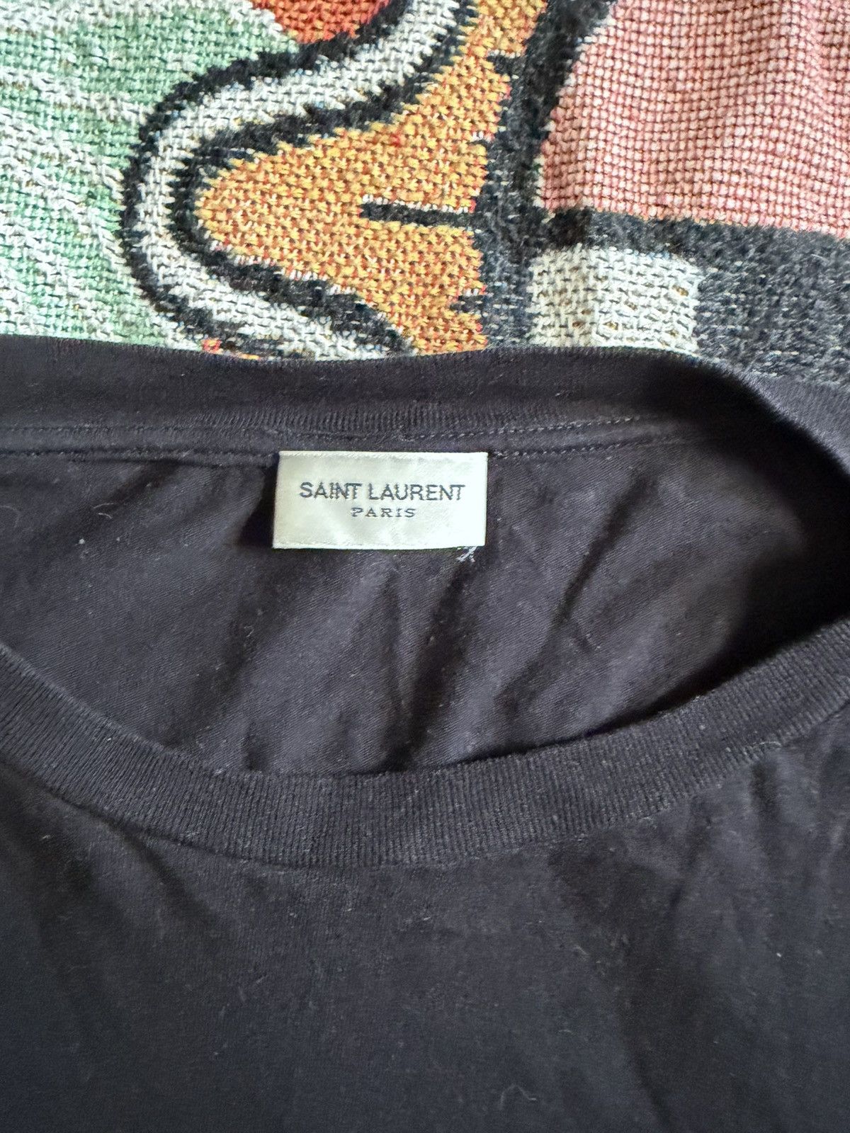 Saint Laurent Paris Slp smoking kills tee Size US M / EU 48-50 / 2 - 3 Thumbnail
