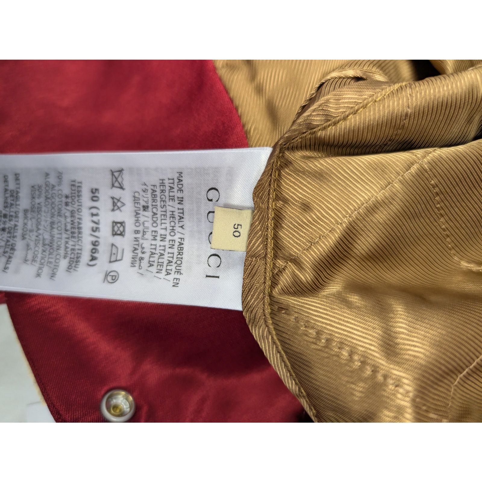 Gucci o1rshd1 Light Weight Duchesse SPW Jacket Shirt in Sail/Mix Size US M / EU 48-50 / 2 - 14 Thumbnail