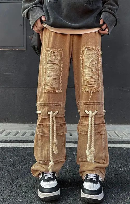 Designer × Japanese Brand × Vintage Y2K Men's Patch Hole Pocket Jean Size US 29 - 1 Thumbnail
