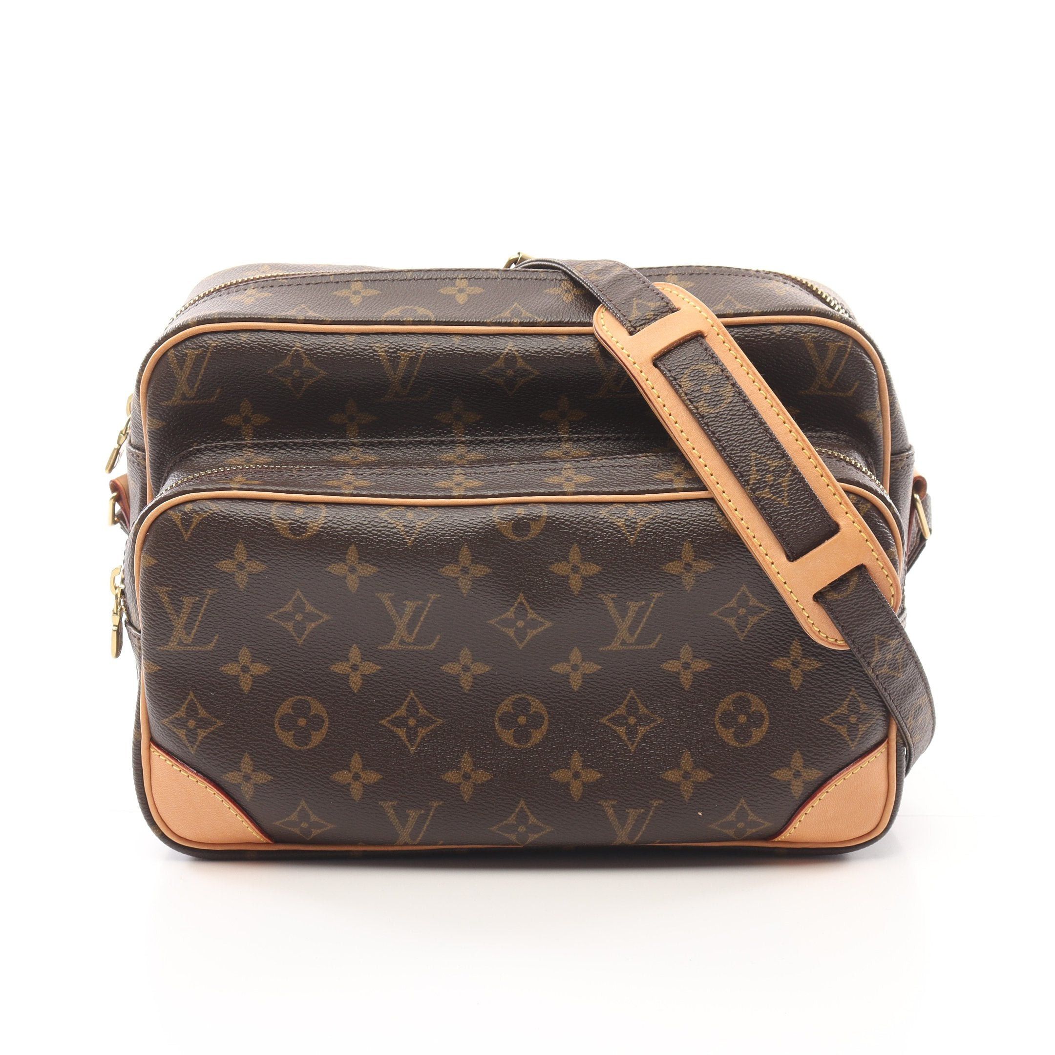 Louis Vuitton Louis Vuitton Nil Monogram Shoulder Bag Leather Brown Size ONE SIZE - 1 Thumbnail