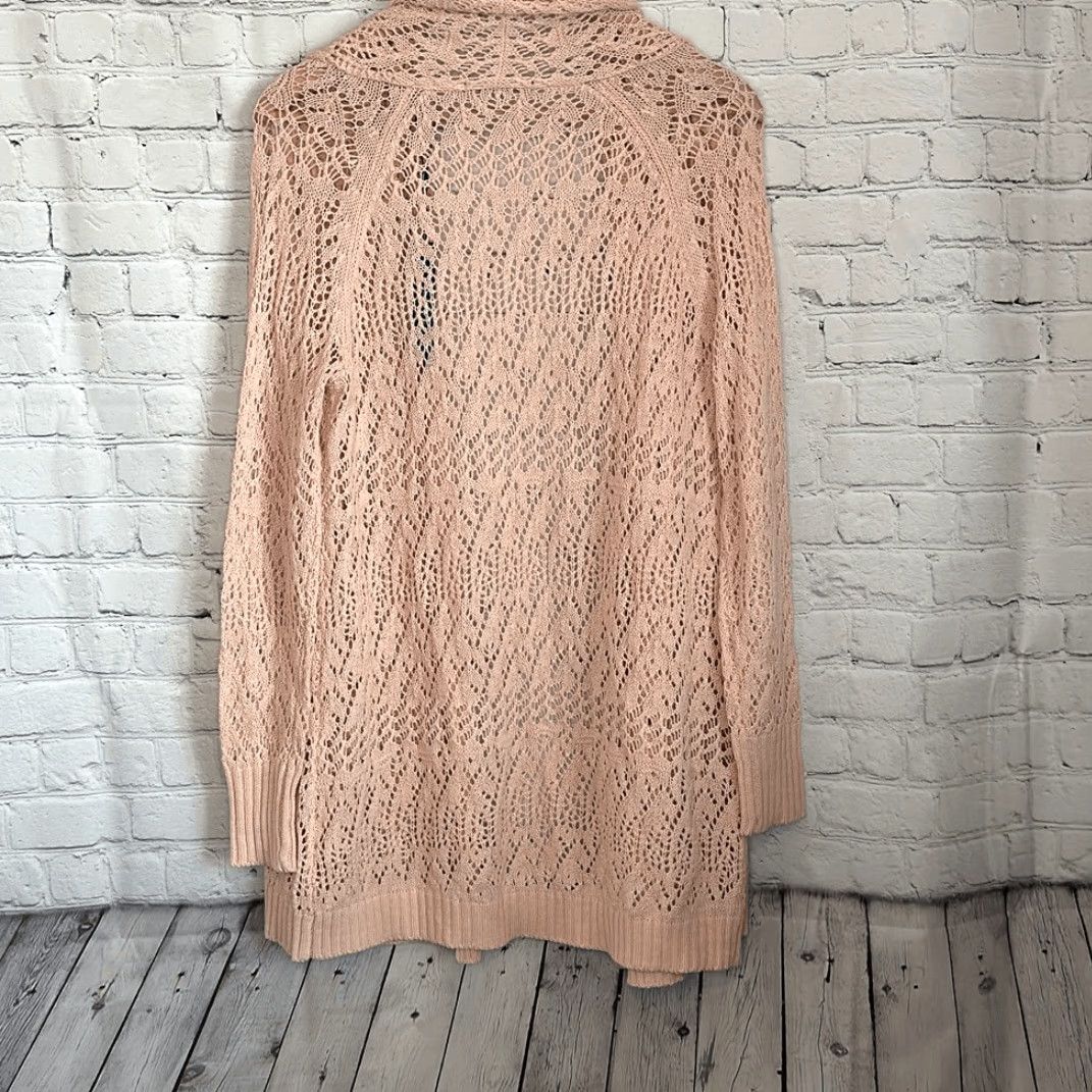 Vintage VINTAGE? No. Just Tahari Light Pink Long Sleeve Open Cardigan XS Women Sweater Cardigan Size XS / US 0-2 / IT 36-38 - 6 Thumbnail