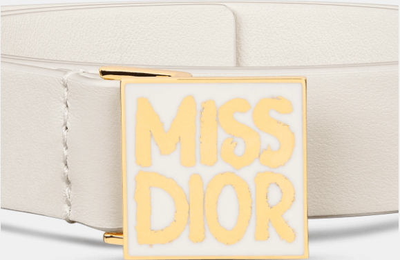 Dior o1w1db10525 Size : OS / B0598U Graffiti Belt in Light Beige Size ONE SIZE - 4 Thumbnail