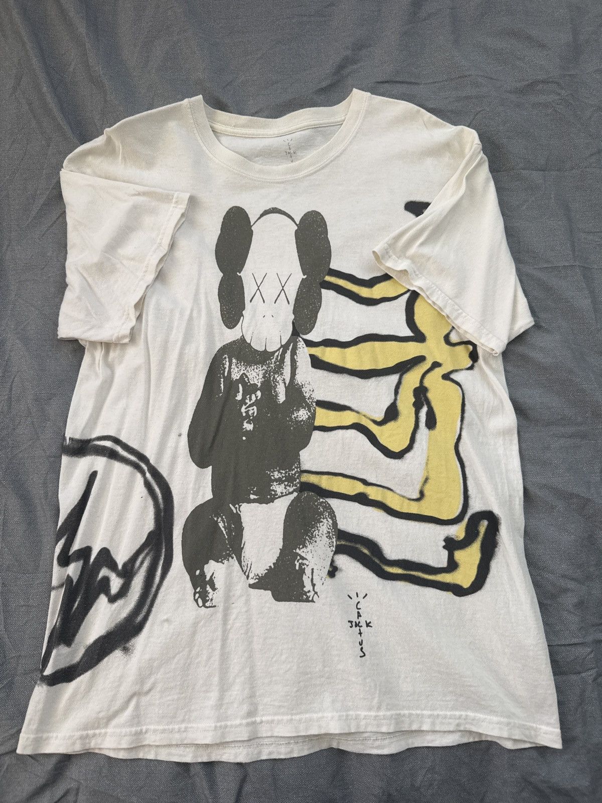 Fragment Design  Kaws  Travis Scott Cactus Jack X Kaws X Fragment Tee |  Grailed