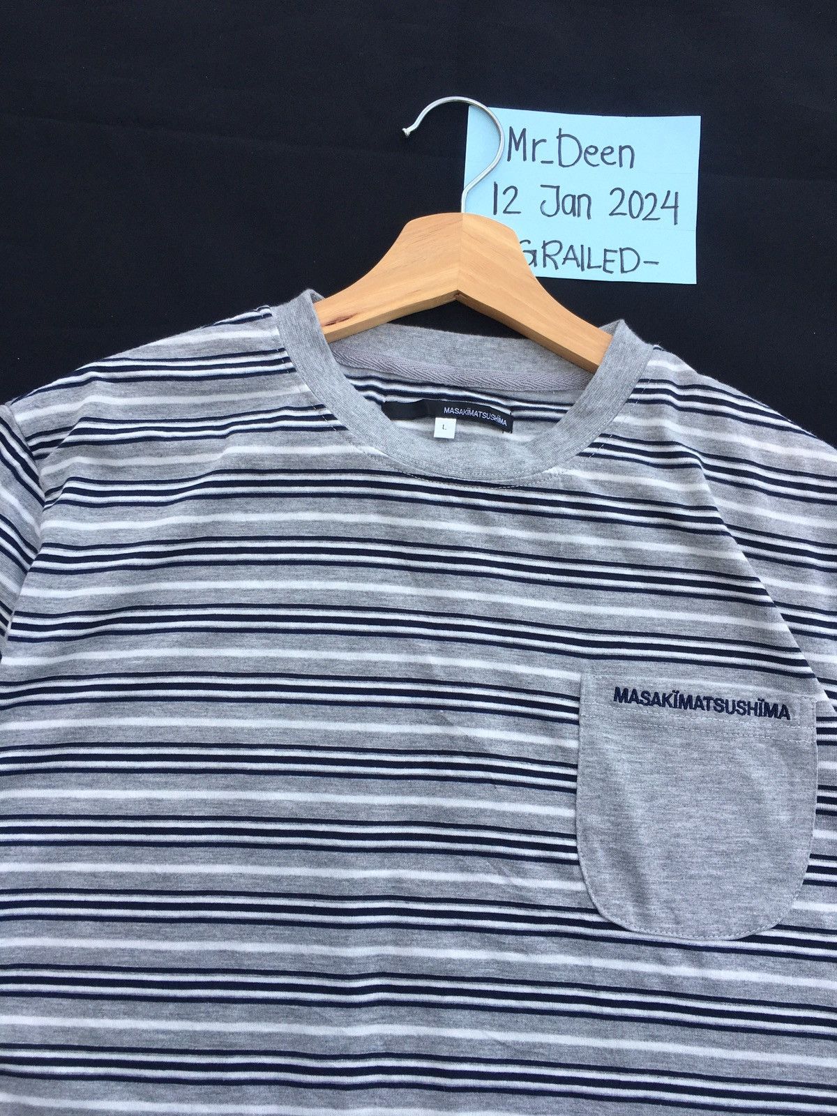 Masaki Matsushima Rare Vintage Masaki Matsushima Stripes Tshirt Size US L / EU 52-54 / 3 - 13 Thumbnail