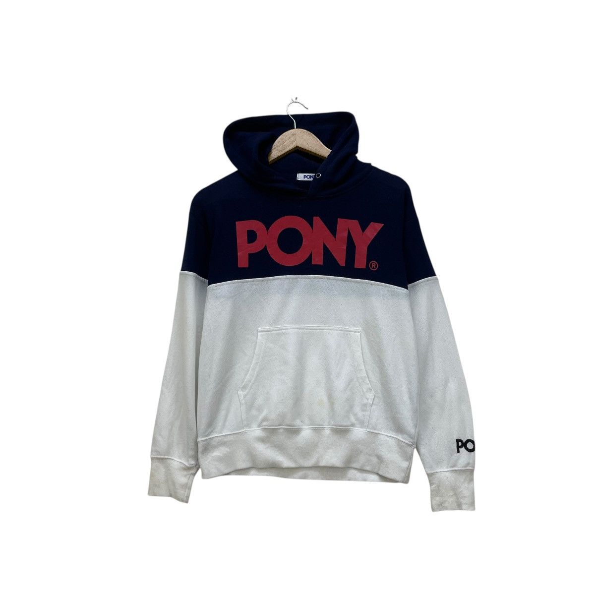 Vintage 💥Vintage Pony Two Tone Hoodie Size US M / EU 48-50 / 2 - 1 Thumbnail