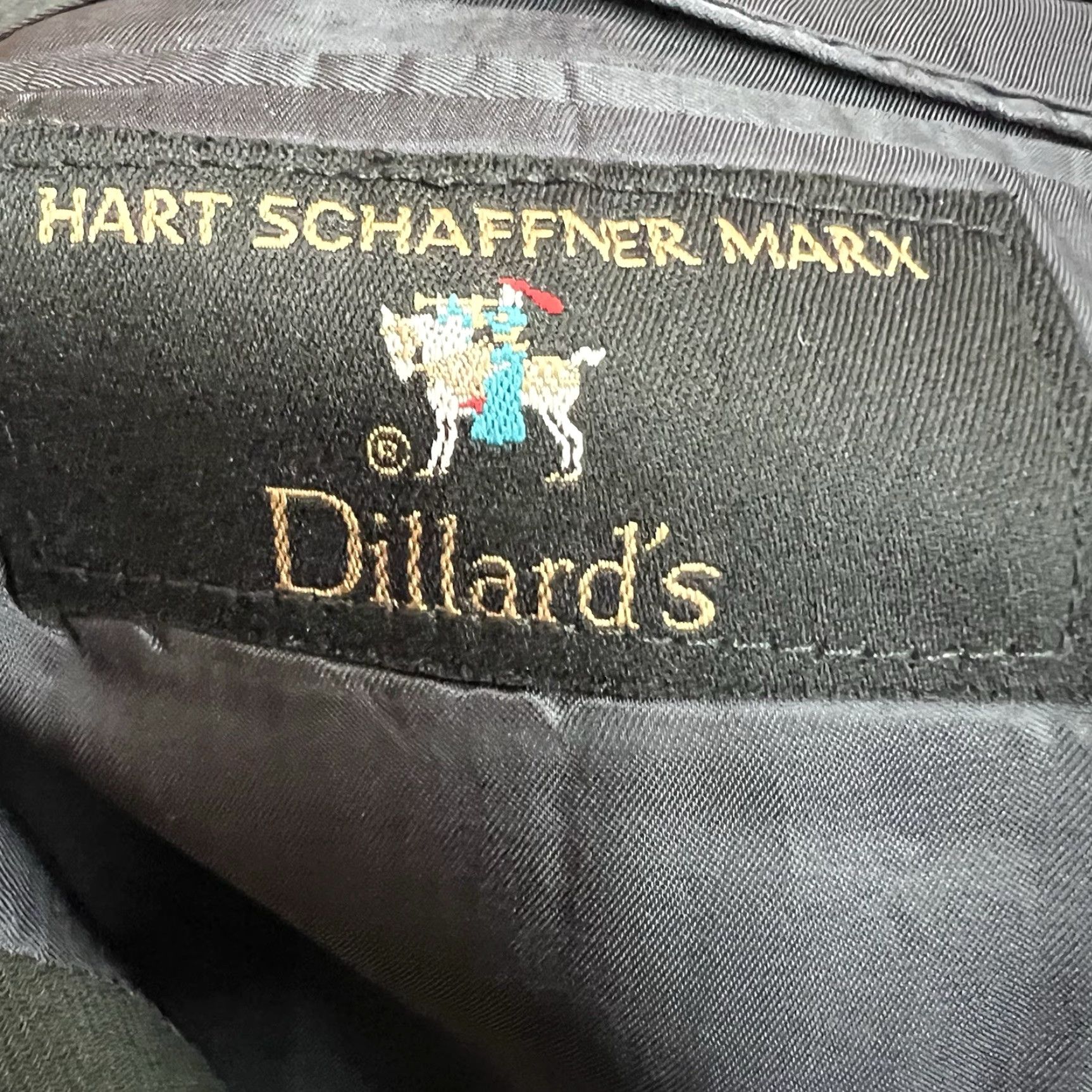 Hart Schaffner Marx Hart Schaeffer Marx Blazer Jacket Men’s Size 48 L Green Wool Tweed Notch Single-Breasted 2-Button USA Mens Size 48R - 7 Thumbnail