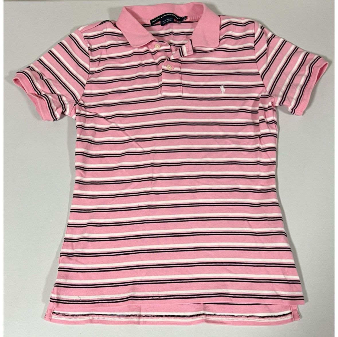 Ralph Lauren Ralph Lauren Pink Striped Collared Polo Shirt Top Size L 🎀✨ Size US L / EU 52-54 / 3 - 1 Thumbnail