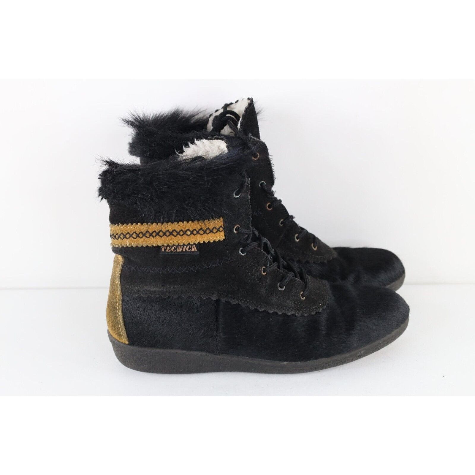 Vintage Vintage 90s Streetwear Fur Suede Leather Moccasin Boots Size US 8 / IT 38 - 4 Thumbnail