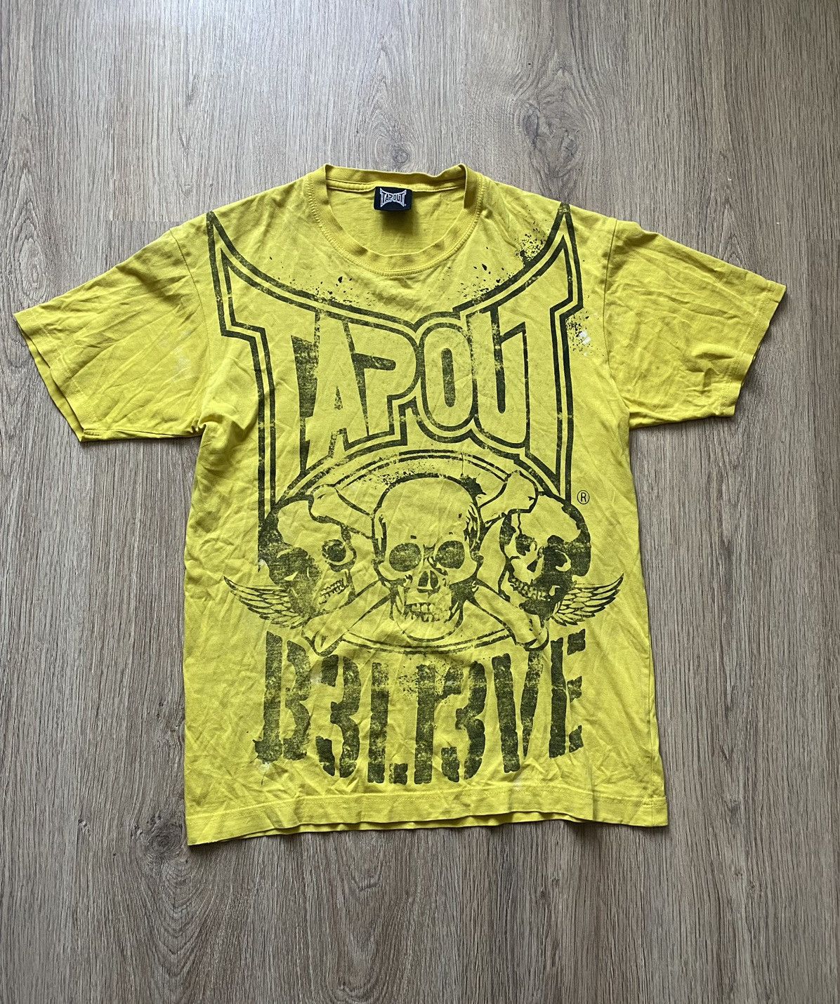 Affliction Crazy vintage y2k TAPOUT skulls t shirt grunge skater Size US M / EU 48-50 / 2 - 1 Thumbnail
