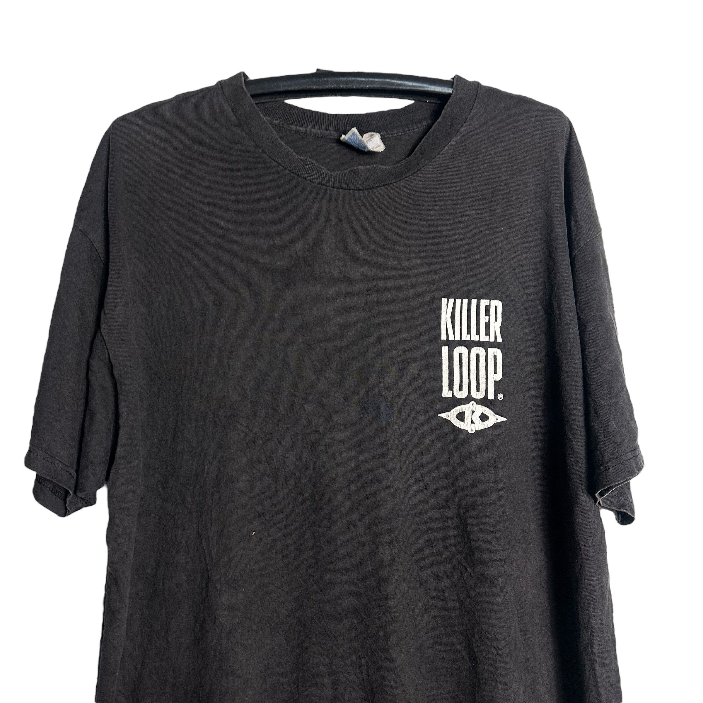 Vintage 🔥RARE🔥Vintage Killer Loop Streetwear Spell Out T-shirt Size US XL / EU 56 / 4 - 2 Thumbnail