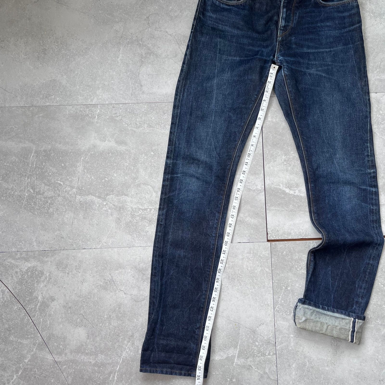John Varvatos John Varvatos Bowery NYC Jeans 30 Dark indigo Selvedge Denim Size US 30 / EU 46 - 5 Thumbnail